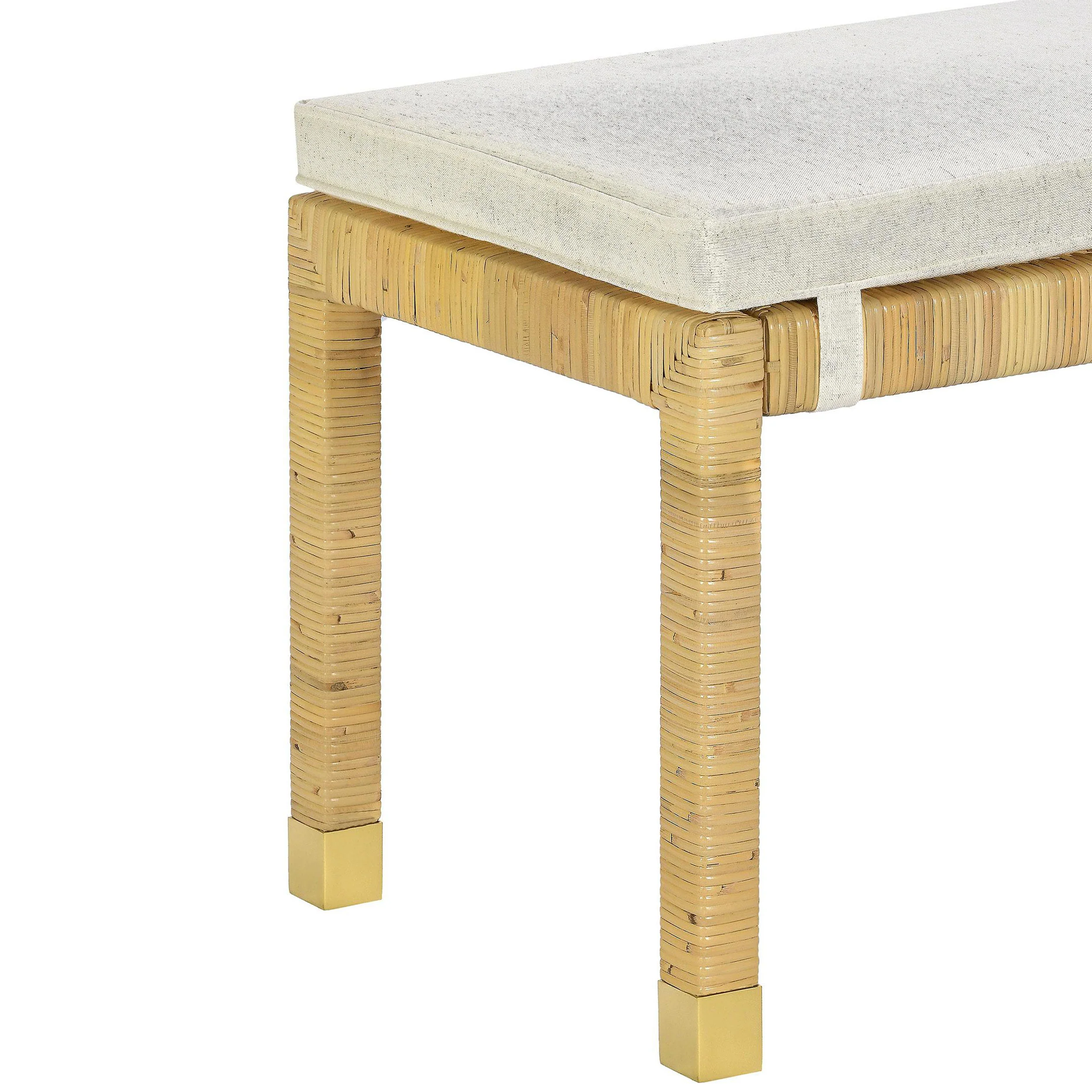 Amara Bench, Cream - Image 4
