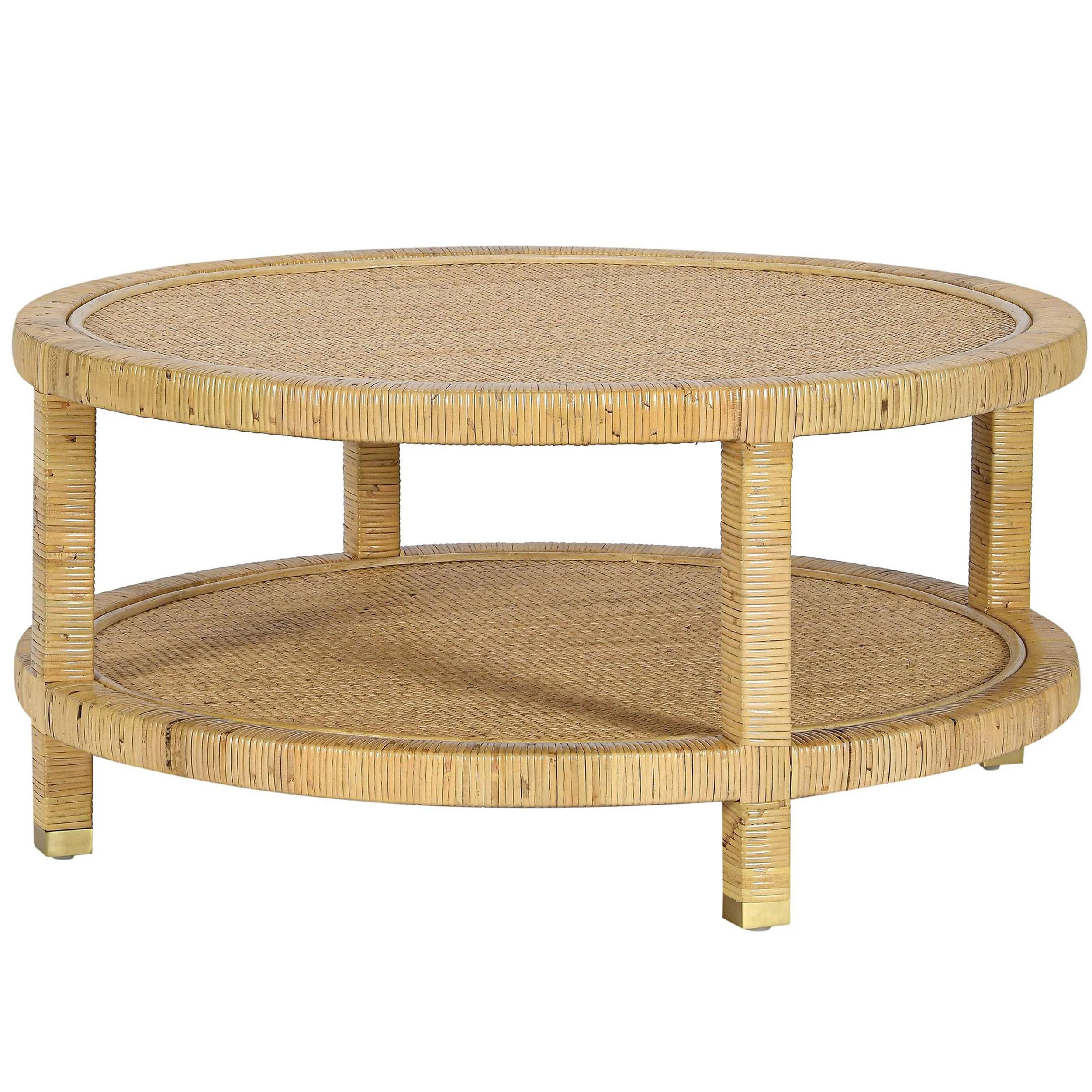 Amara Rattan Coffee Table, Natural - Image 2