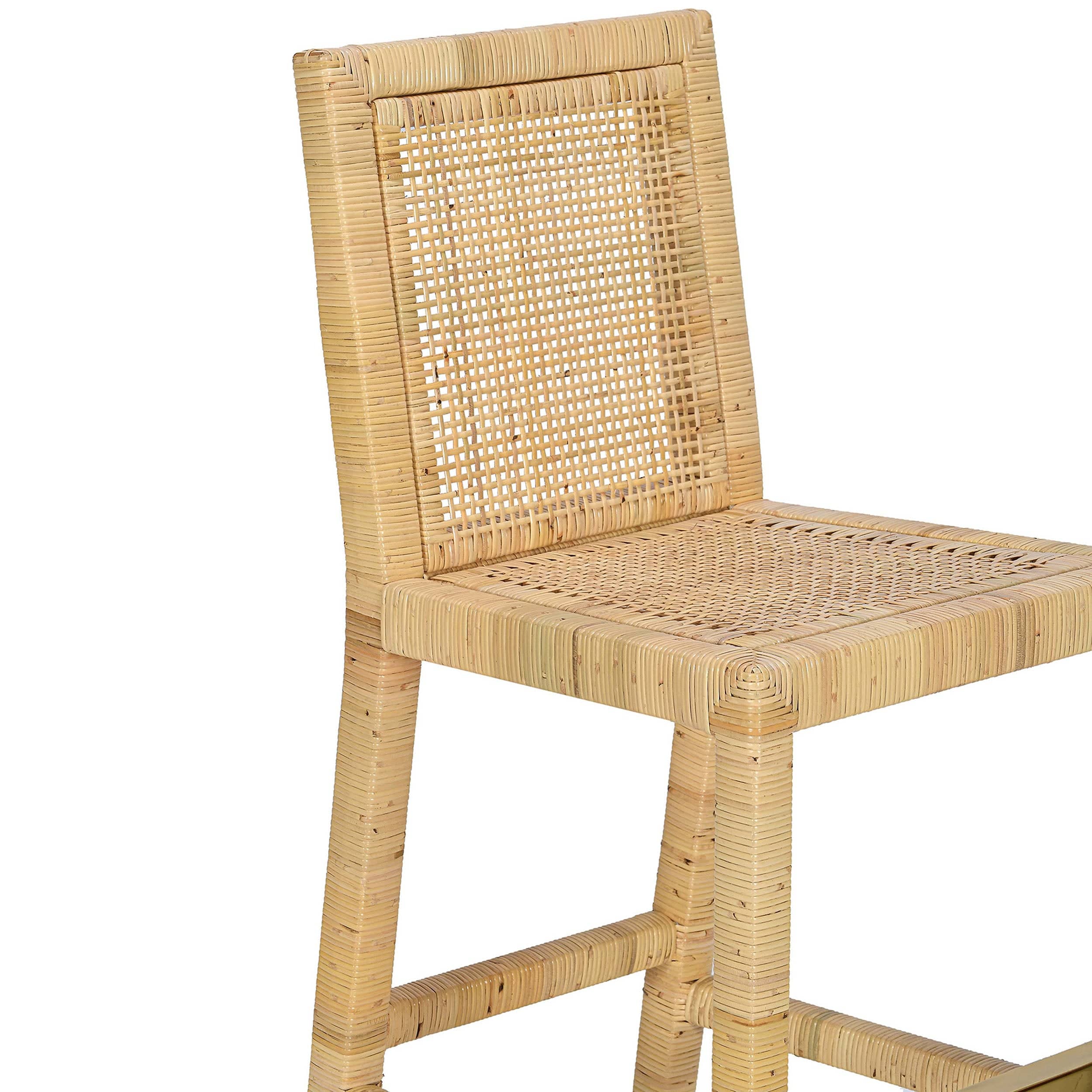 Amara Stool, Rattan/Cream - Image 4