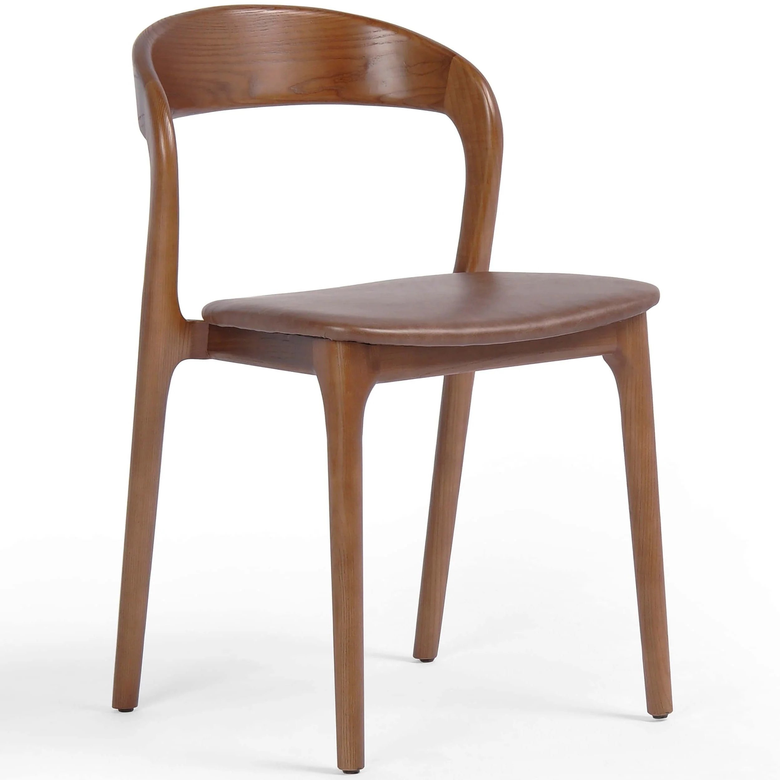 Amare Leather Dining Chair, Sonoma Coco, Set of 2 by Four Hands