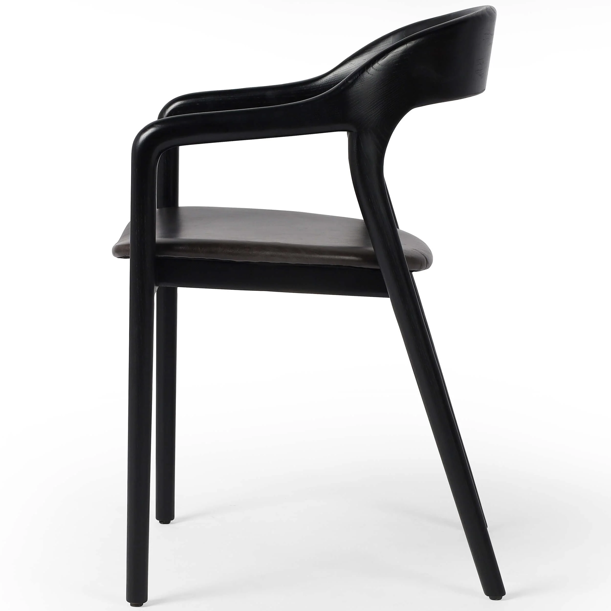 Amare Leather Arm Chair, Sonoma Black - Image 2