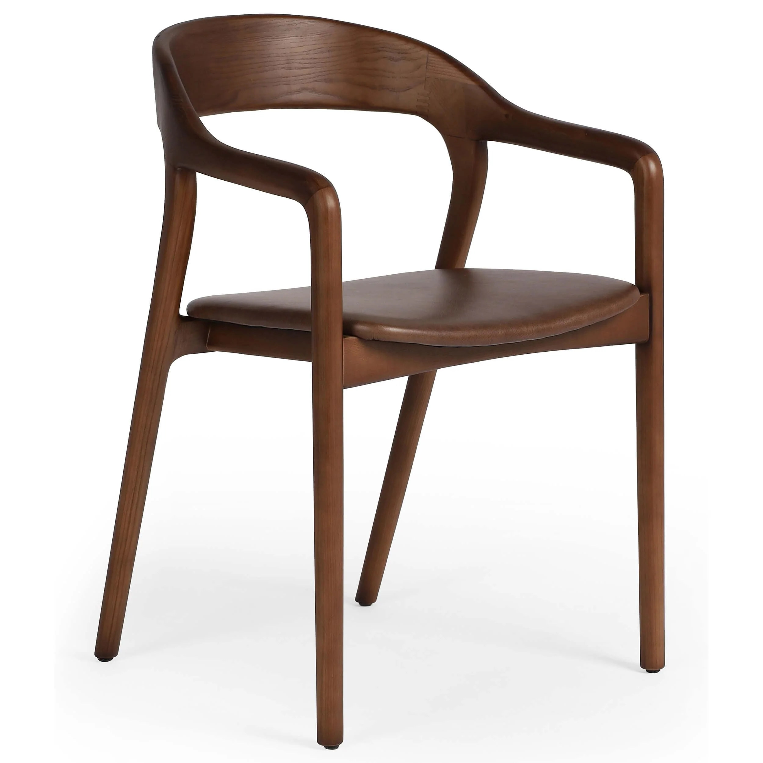 Amare Leather Arm Chair, Sonoma Coco by Four Hands