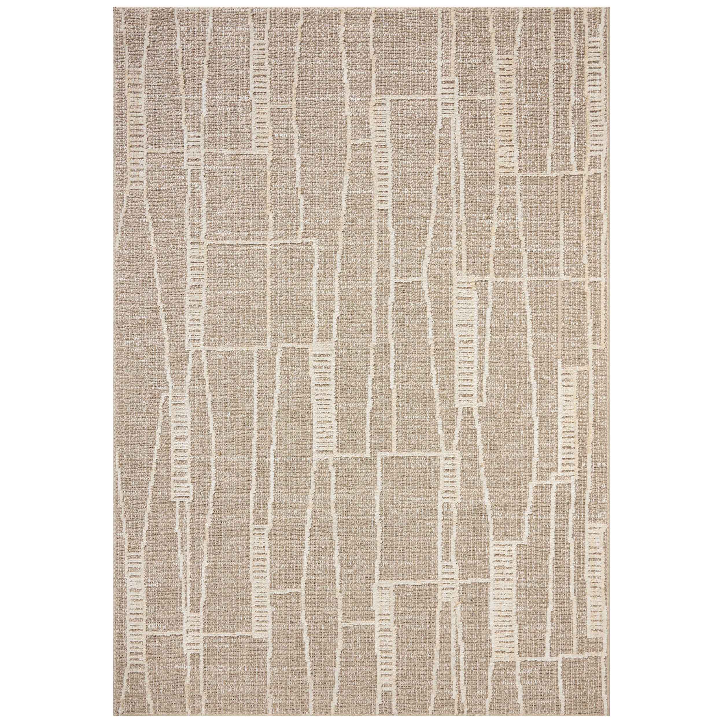 Amber Lewis × Loloi Rug Bexley BEX-05, Mushroom/Natural