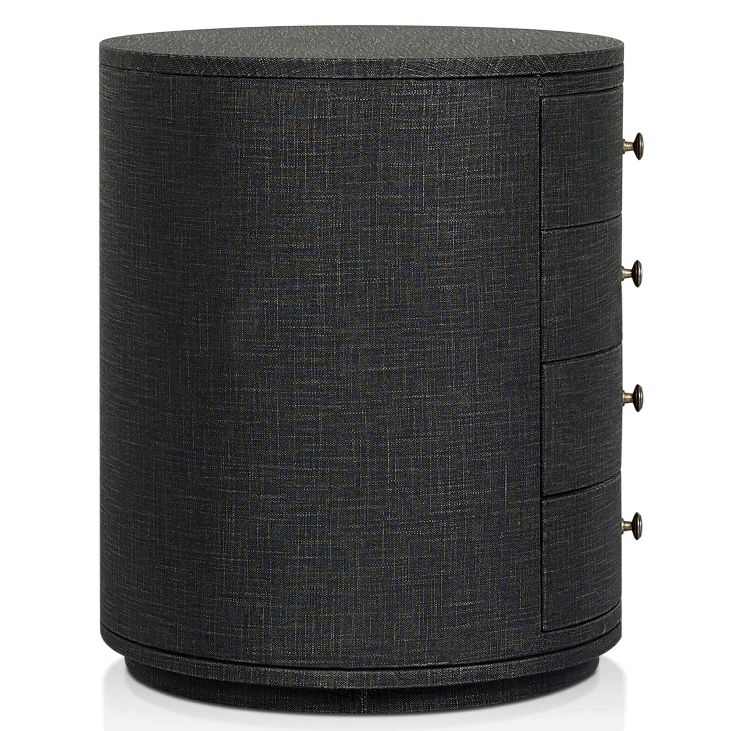 Amelia Oval Nightstand, Black by Four Hands - Image 3
