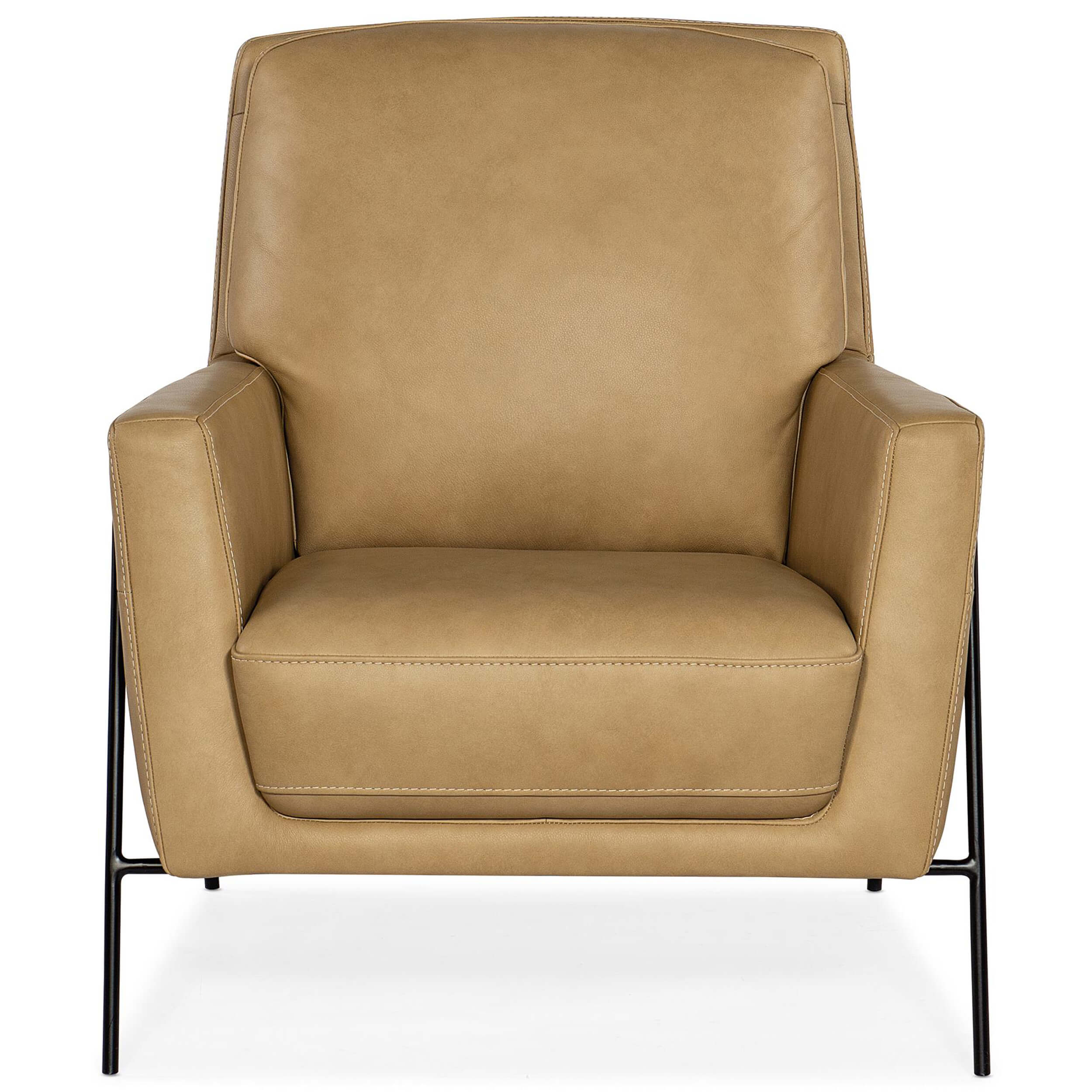 Amette Leather Chair, Ankur Sand - Image 3