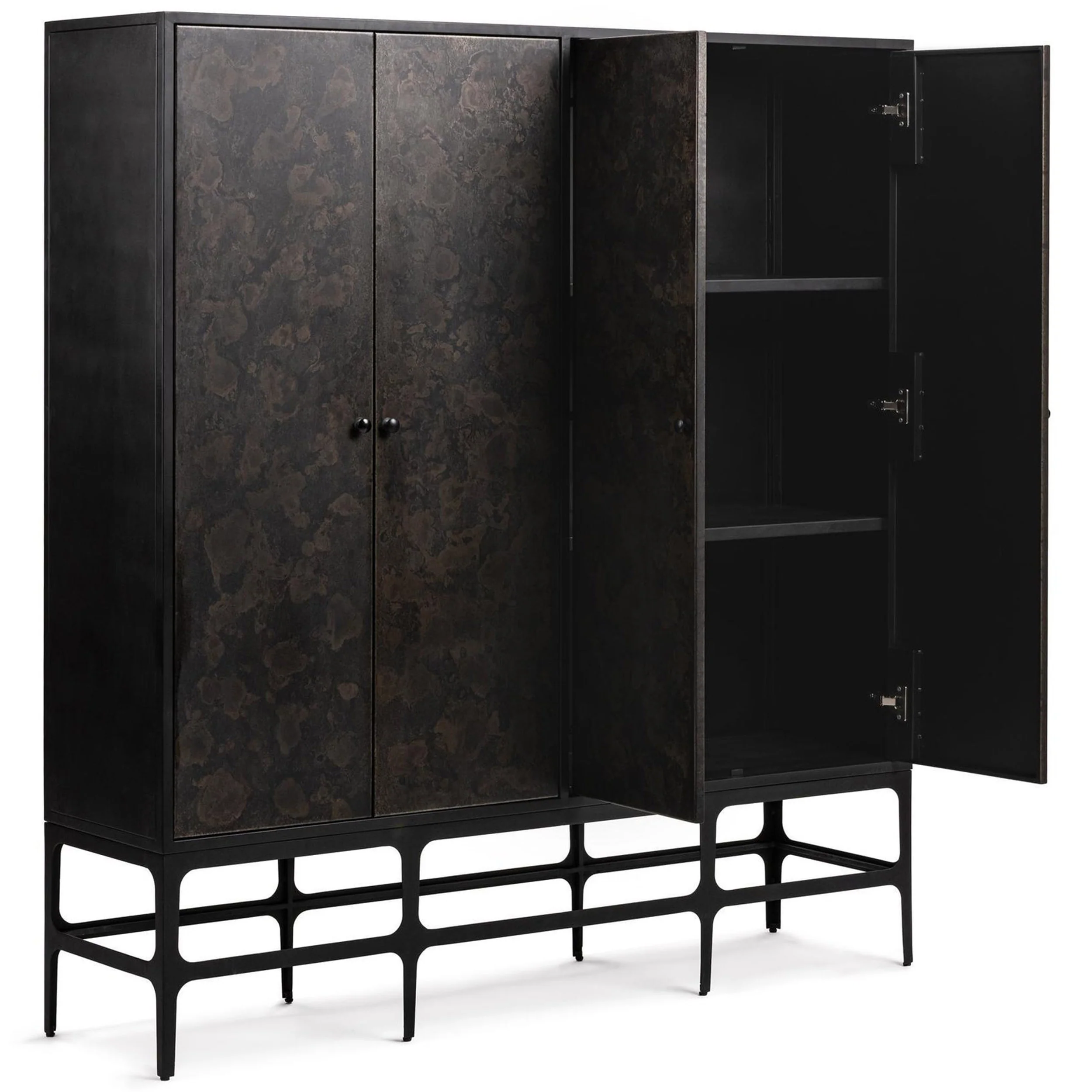 Amilio Tall Cabinet, Rust Noir - Image 3