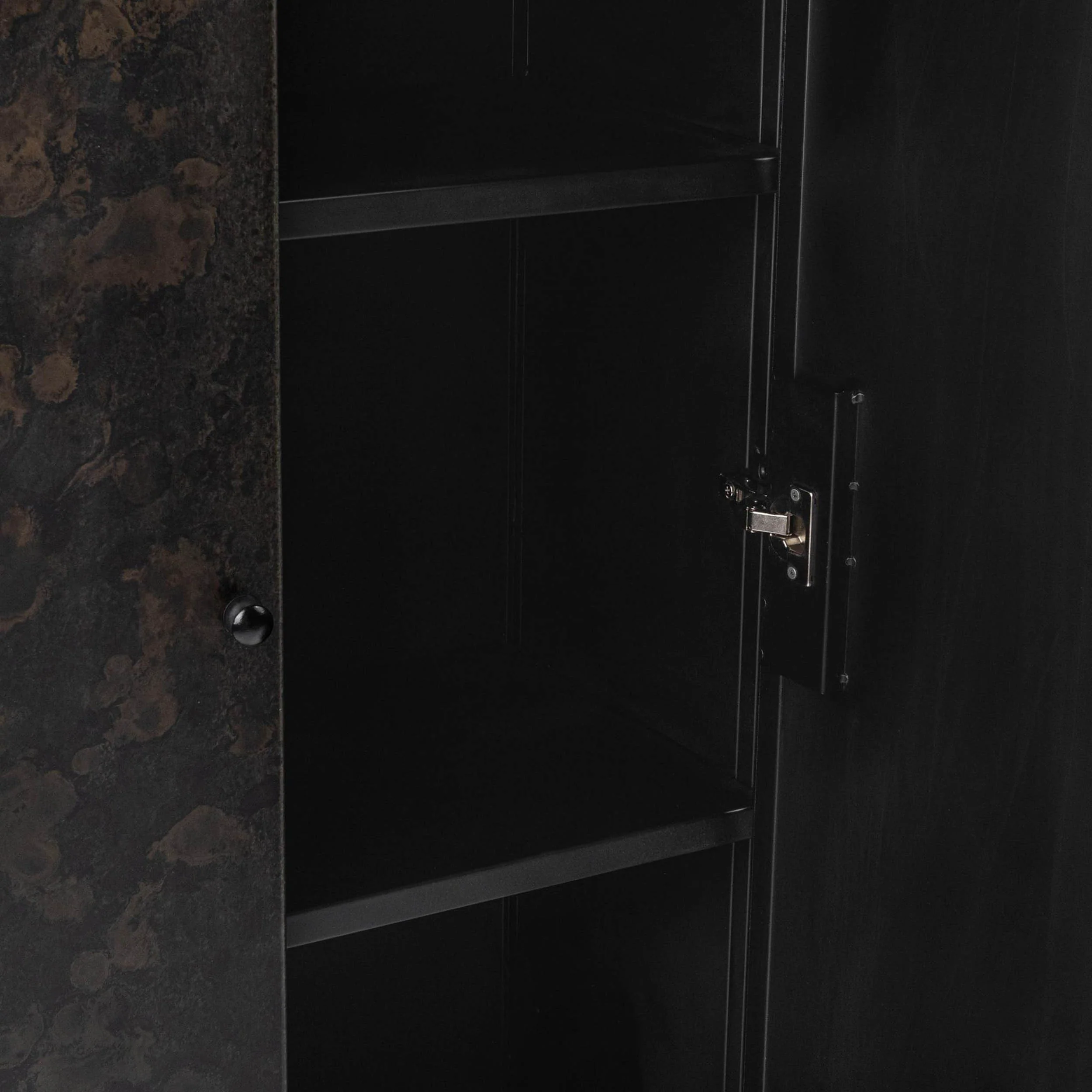 Amilio Tall Cabinet, Rust Noir - Image 5