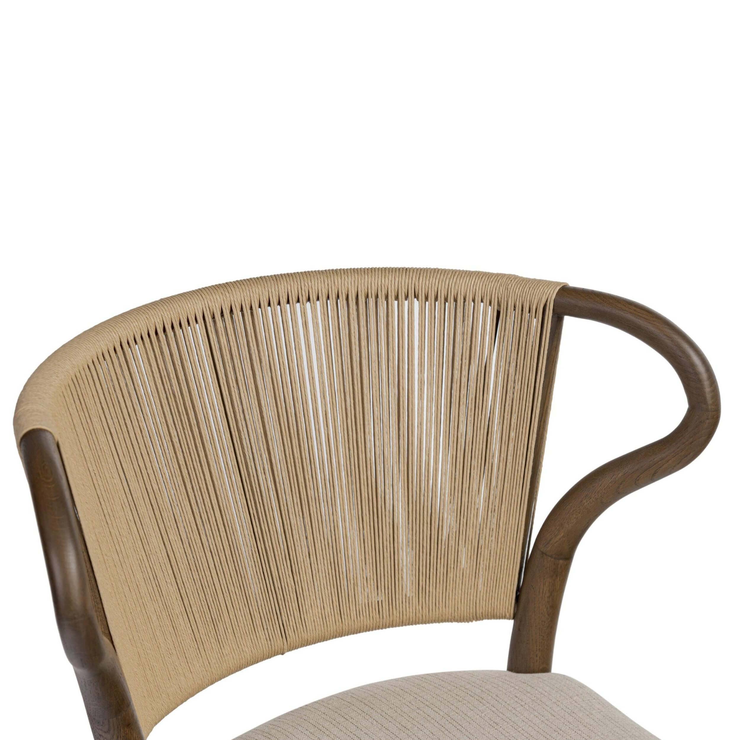 Amira Dining Chair, Laine Natural, Set of 2 by Amber Lewis x Four Hands - Image 4