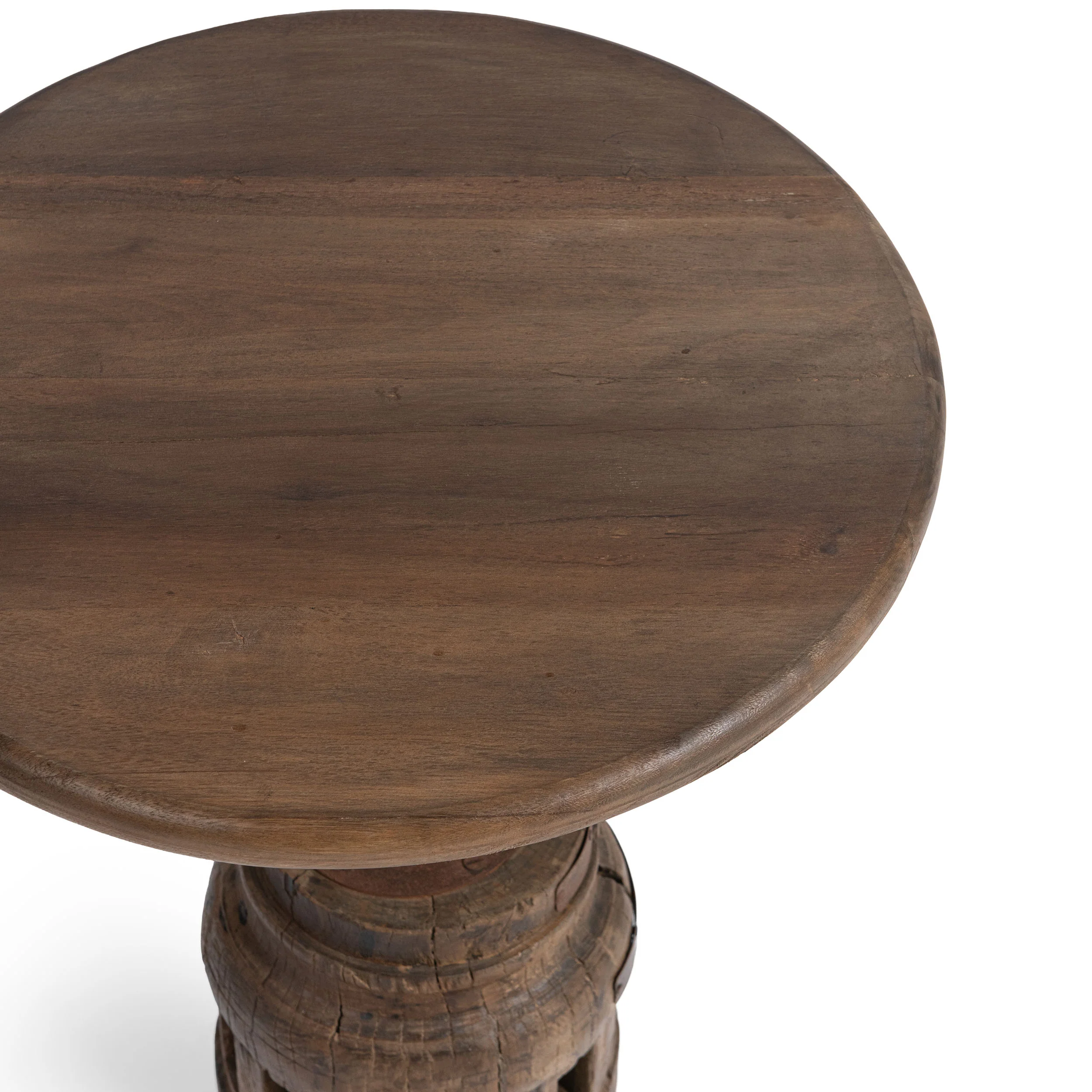 Amira Round Accent Table, Natural Reclaimed - Image 6