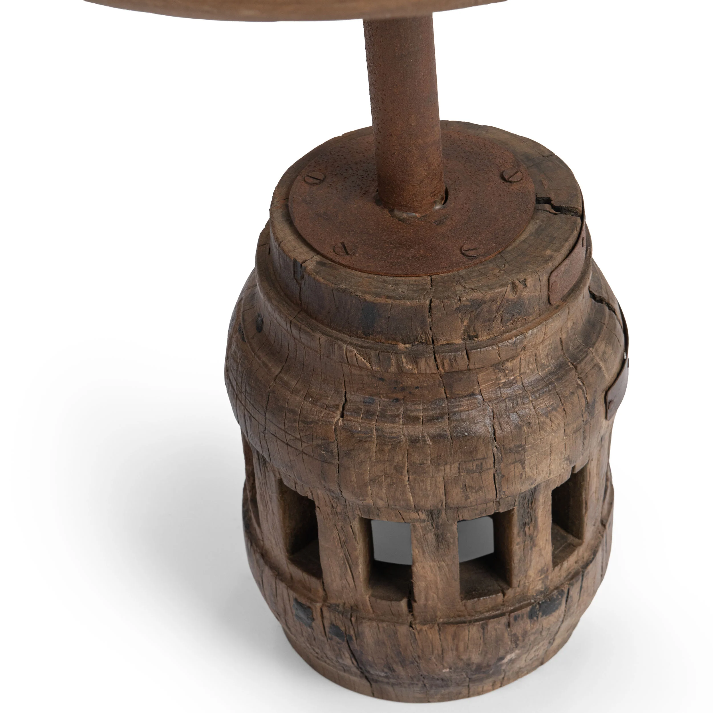 Amira Round Accent Table, Natural Reclaimed - Image 7