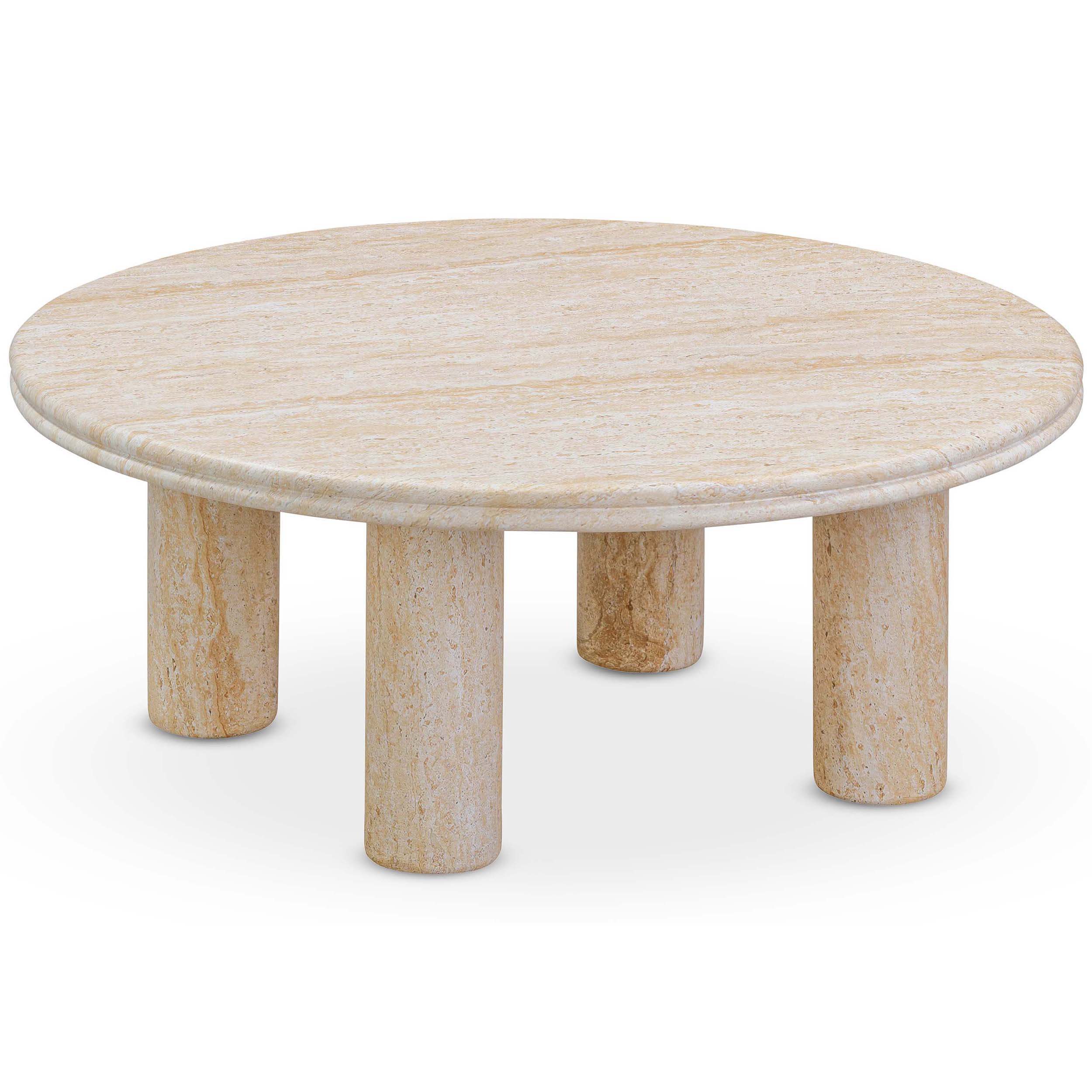 Amora Nesting Coffee Table, Travertine Finish - Image 6