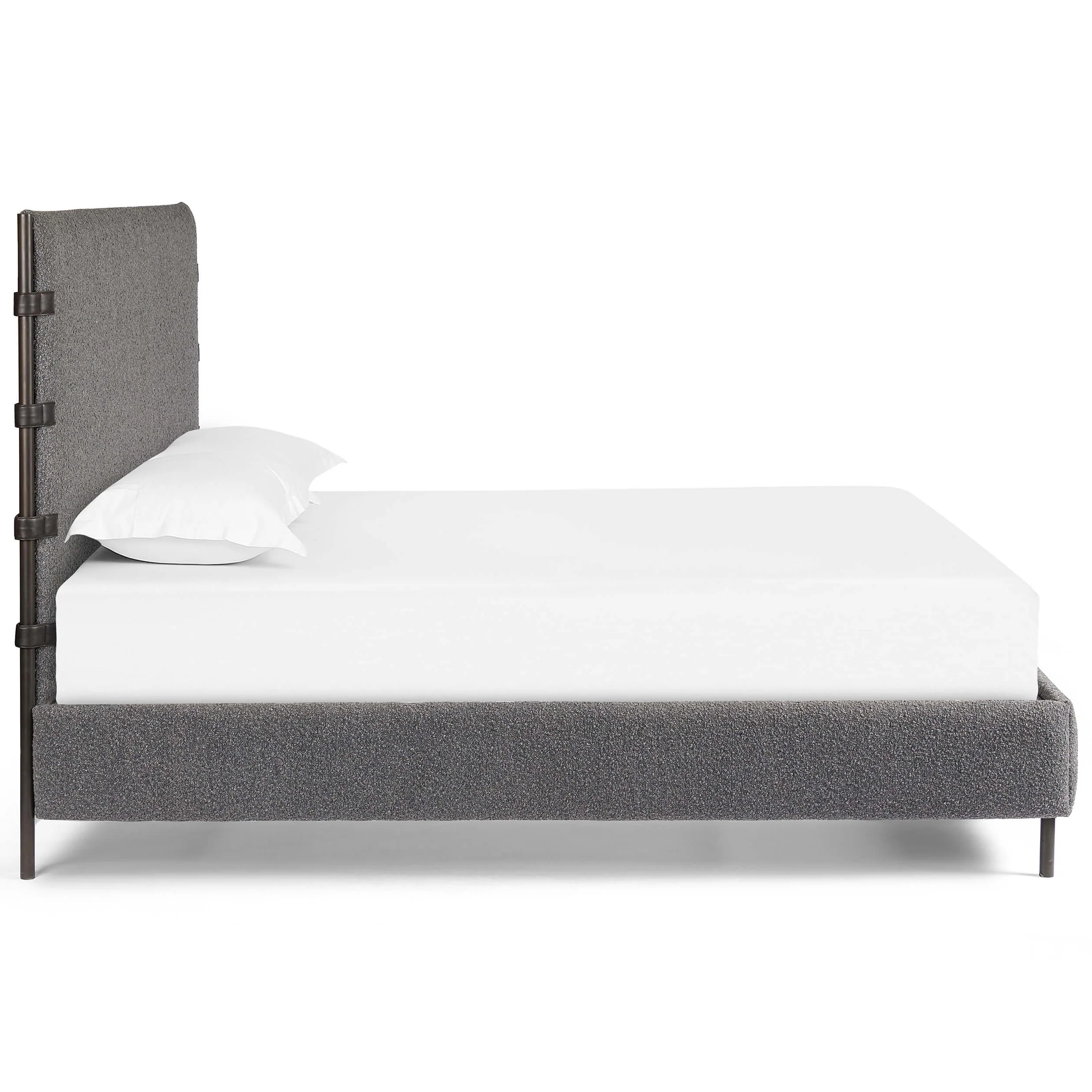 Anderson Bed, Knoll Charcoal by Four Hands - Image 3