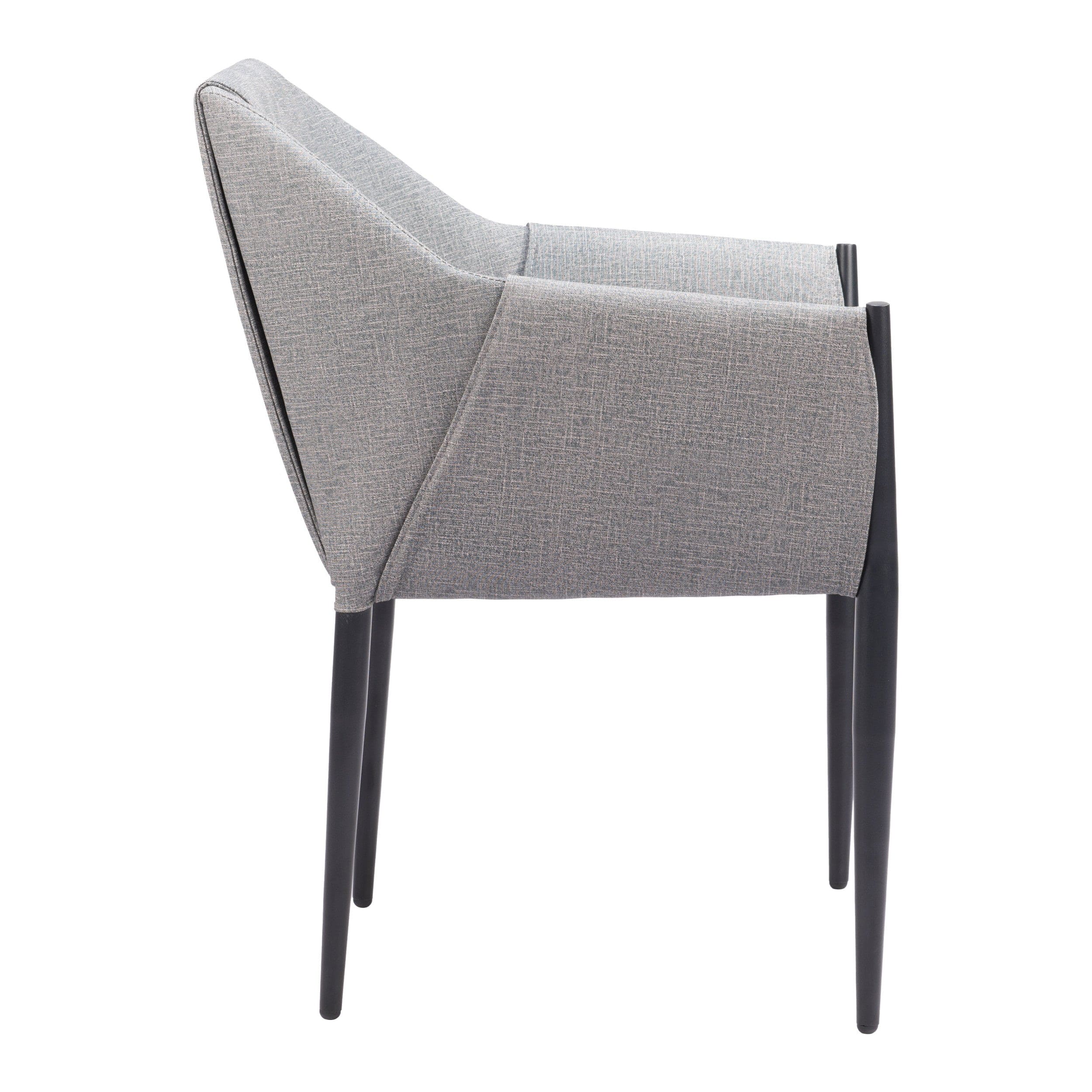Andover Dining Chair, Slate Gray, Set of 2 - Image 3