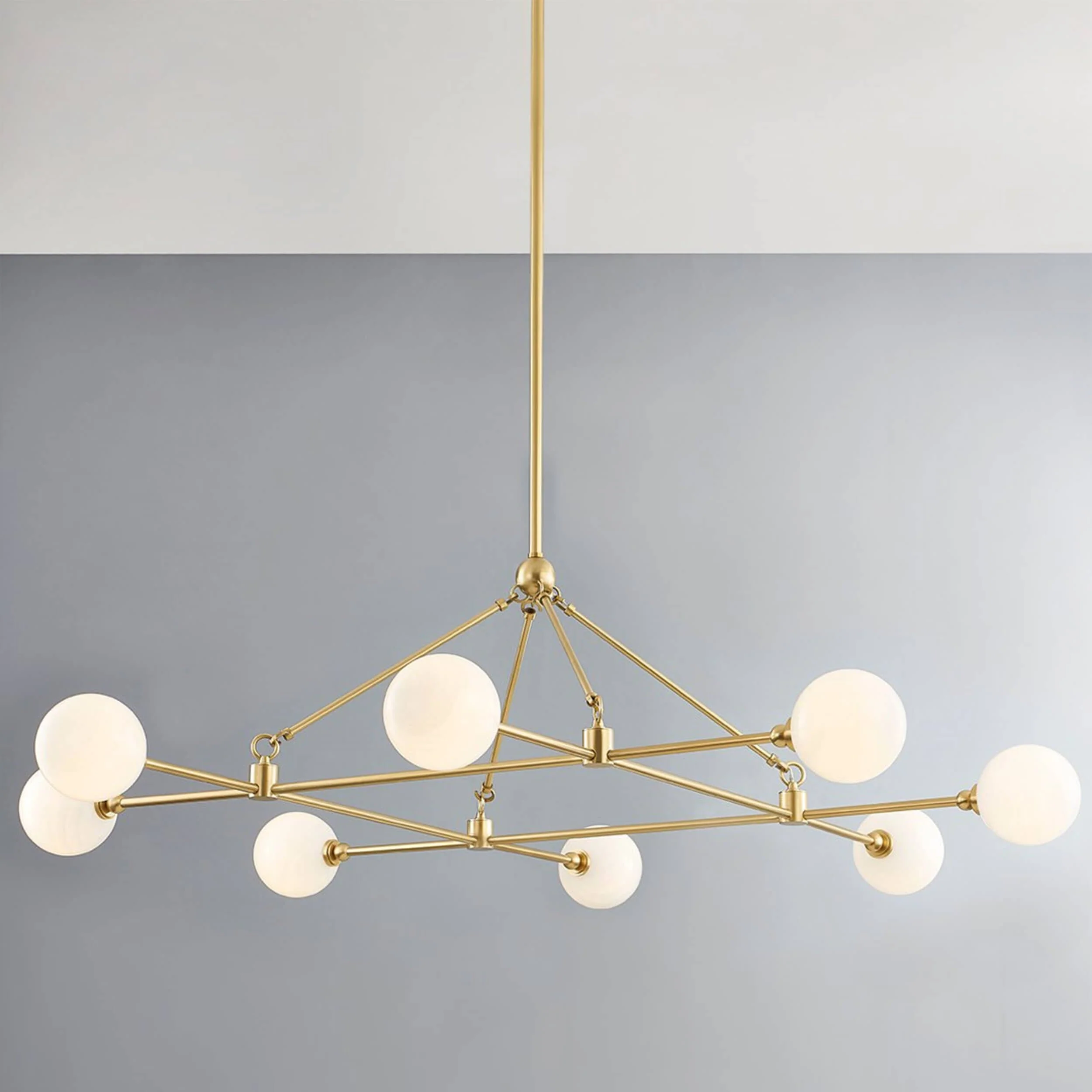 Andrews Chandelier, Aged Brass - Image 2
