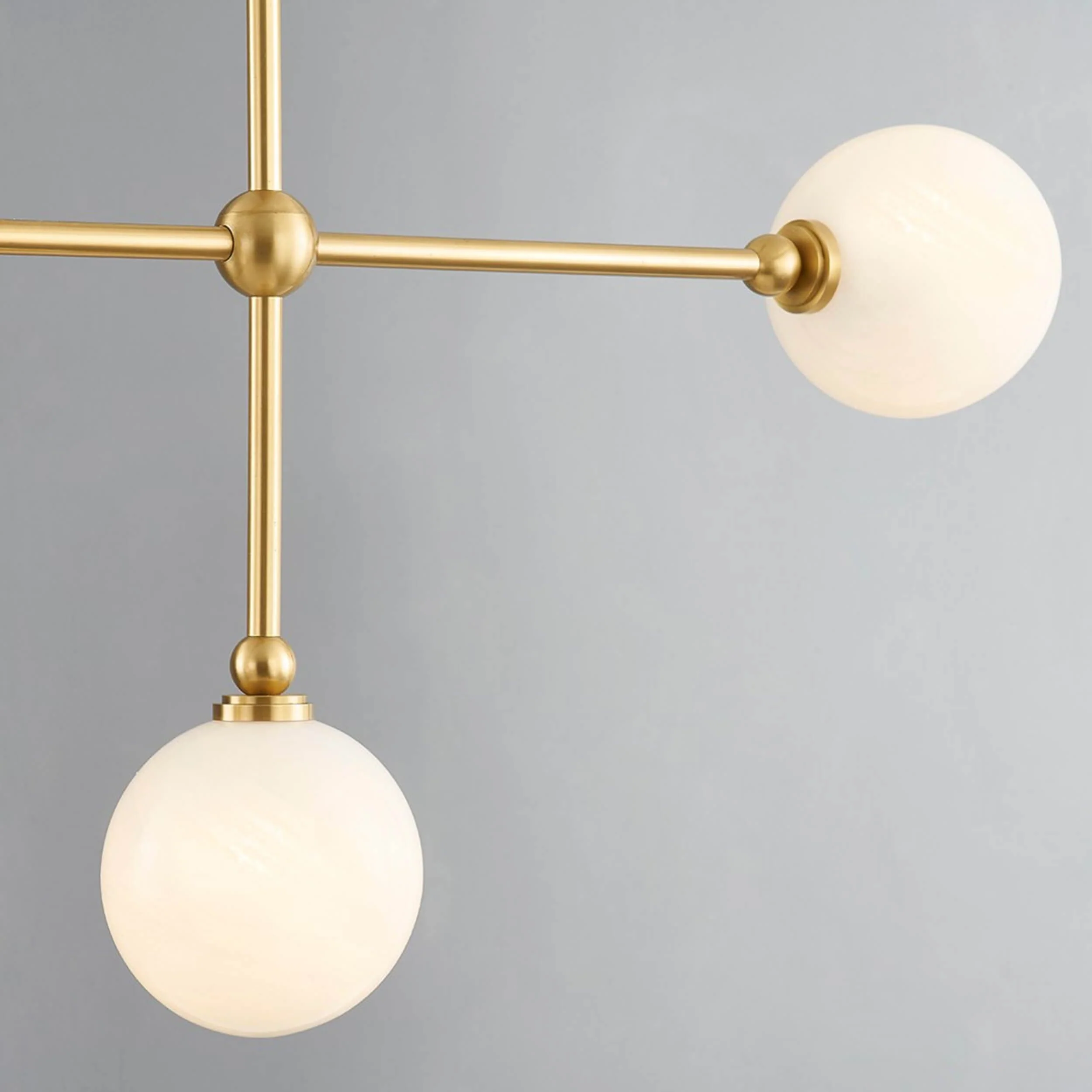 Andrews Linear Chandelier, Aged Brass - Image 3