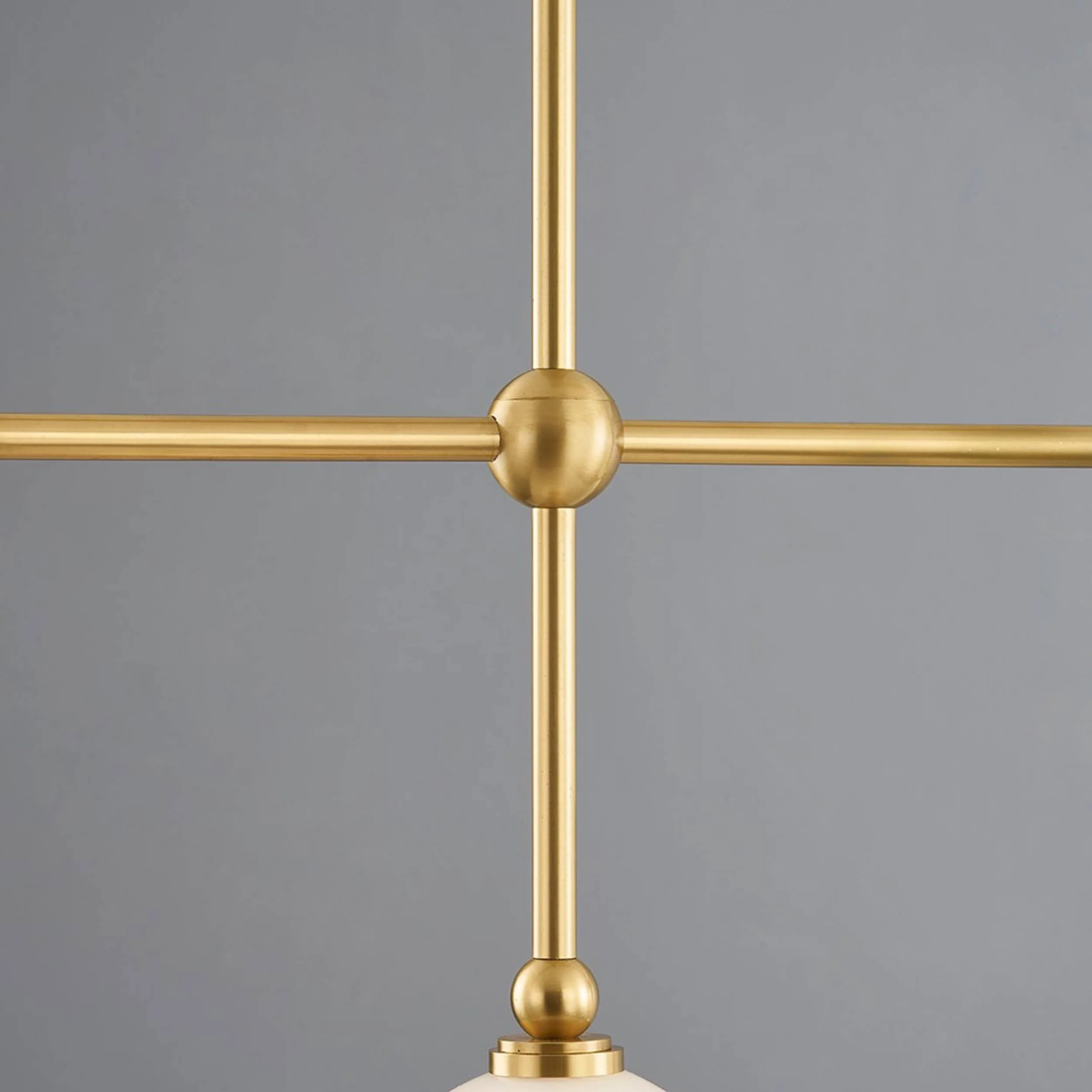 Andrews Linear Chandelier, Aged Brass - Image 4