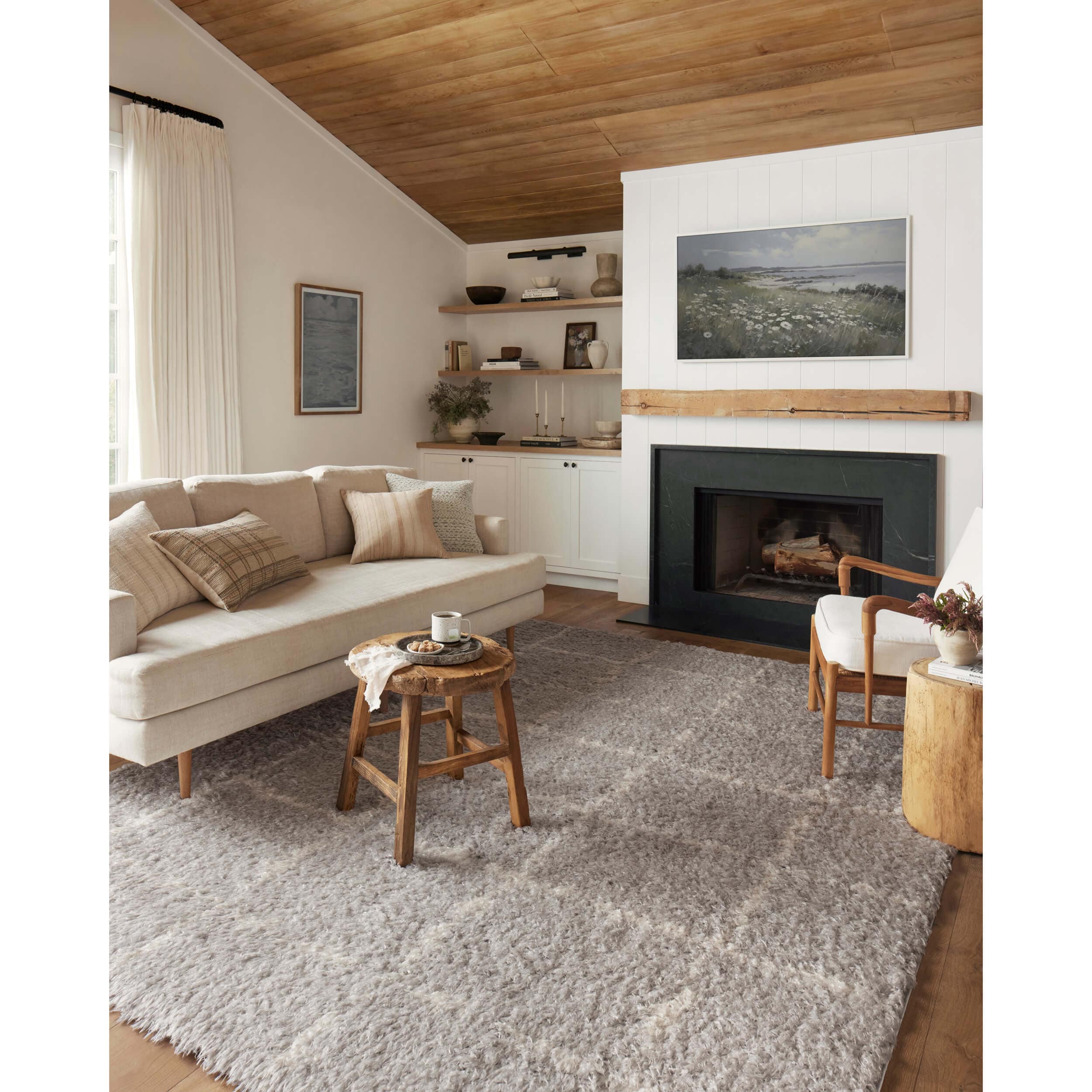 Angela Rose × Loloi Rug Amira AMI-04, Silver/Ivory - Image 6