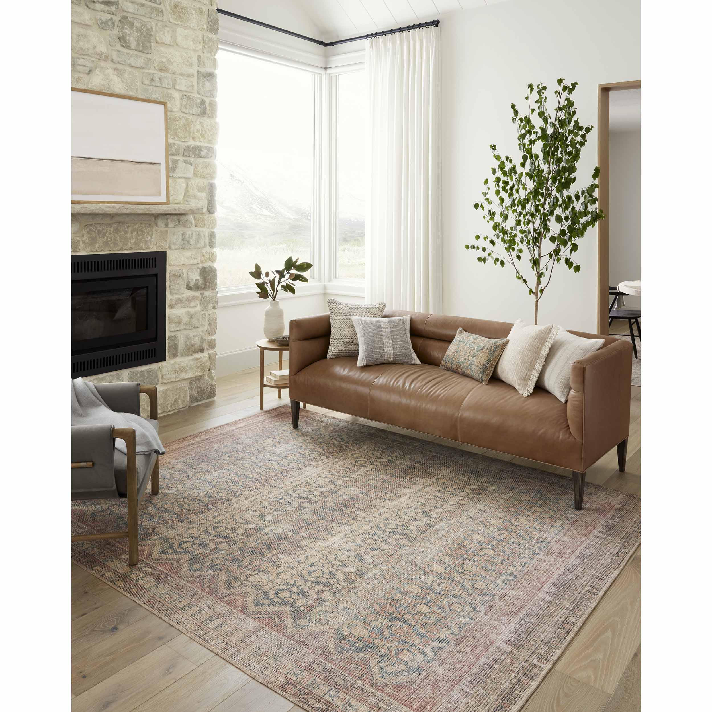 Angela Rose × Loloi Rug Aubrey AUB-03, Ocean/Spice - Image 6