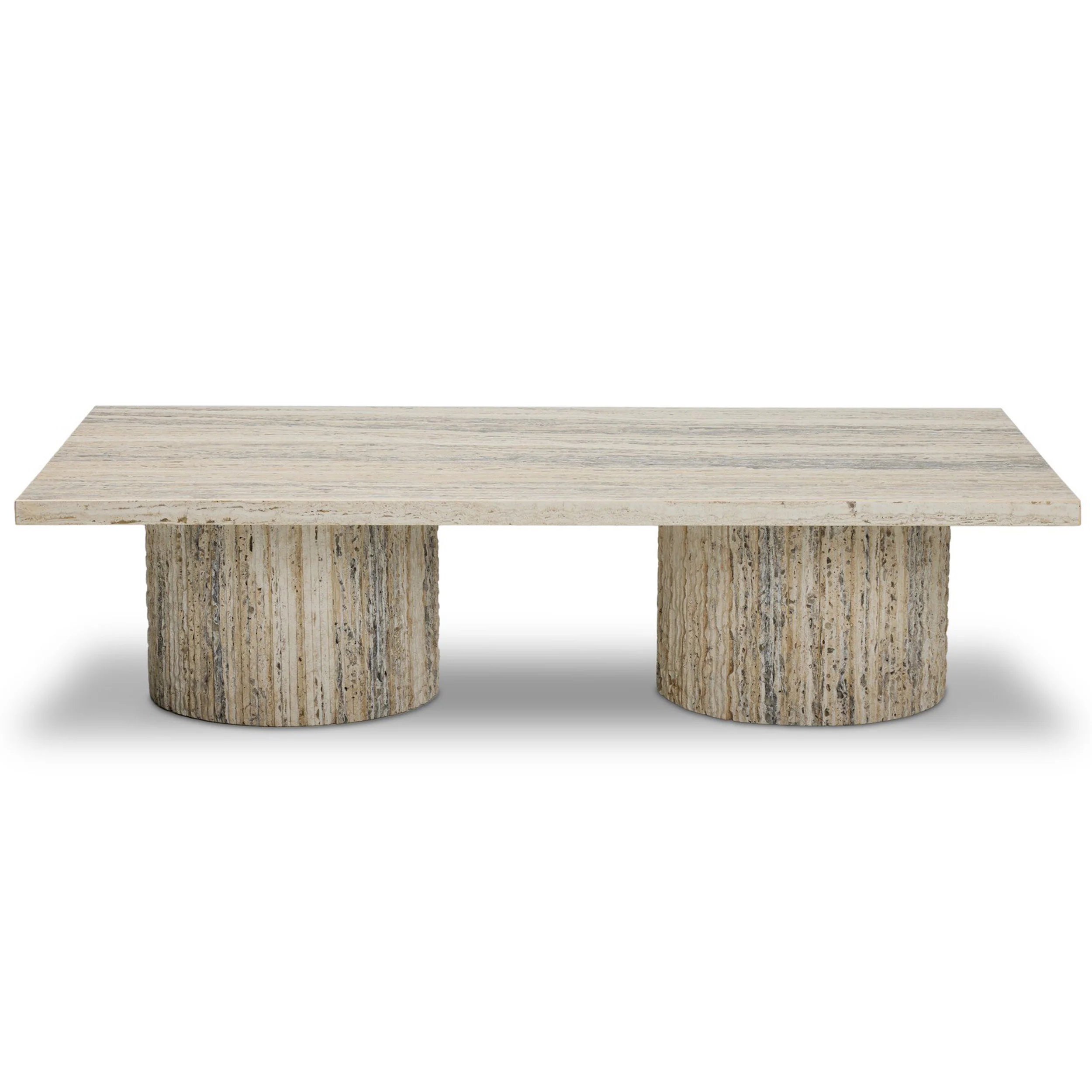 Angelo Coffee Table, White Travertine by Four Hands - Image 2