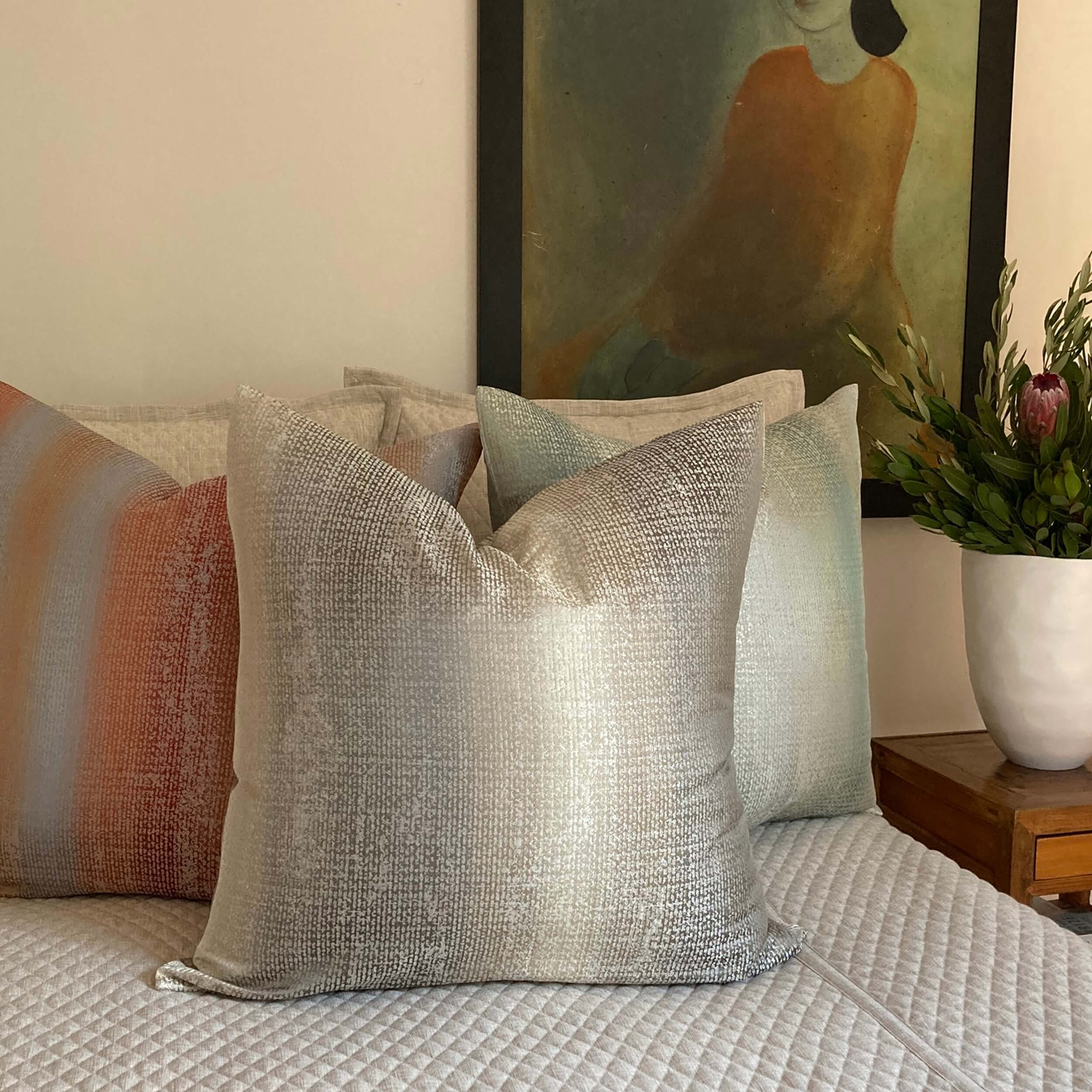 Anguilla Pillow, Shrimp - Image 4