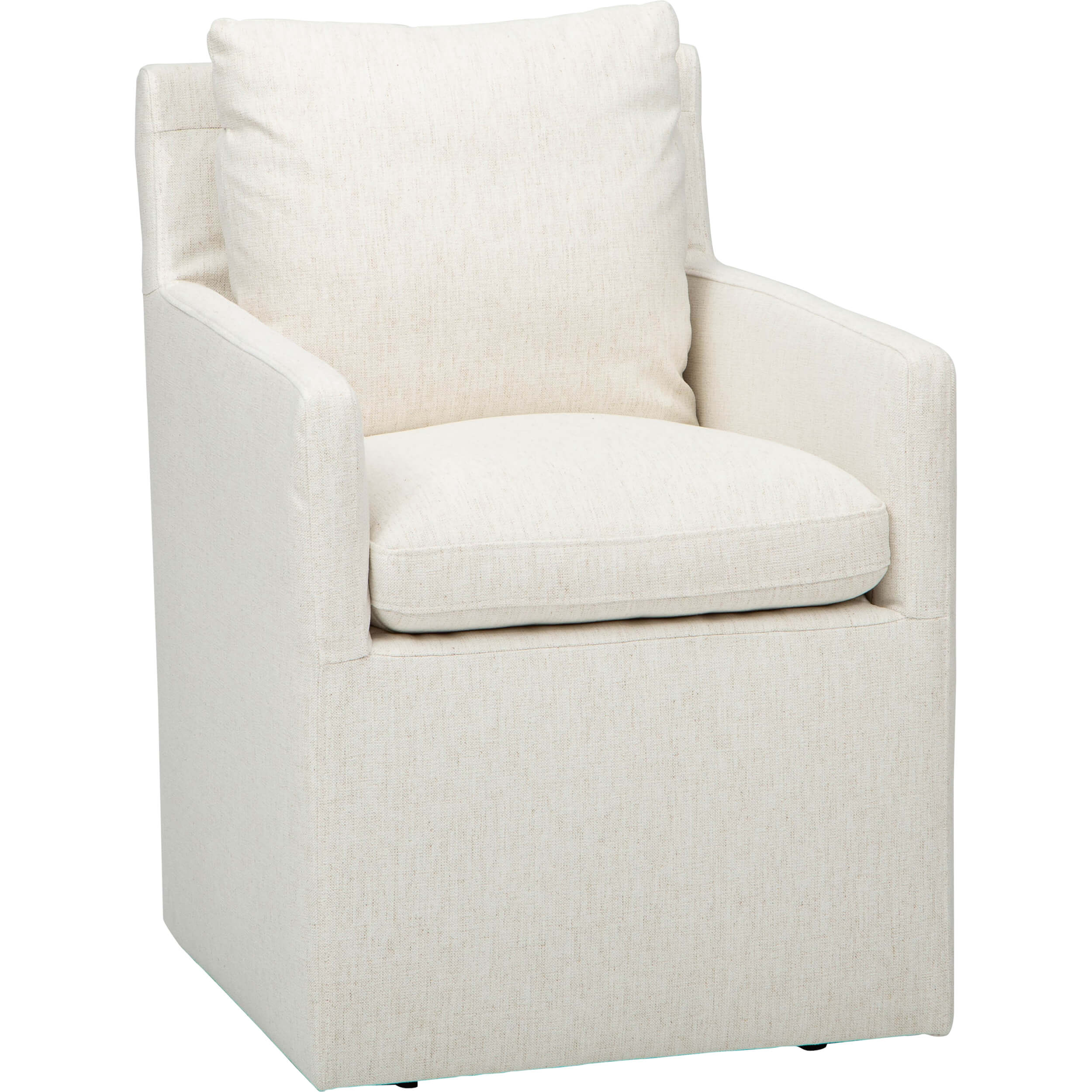 Annabelle Gliding Arm Chair, Nomad Snow, Set of 2