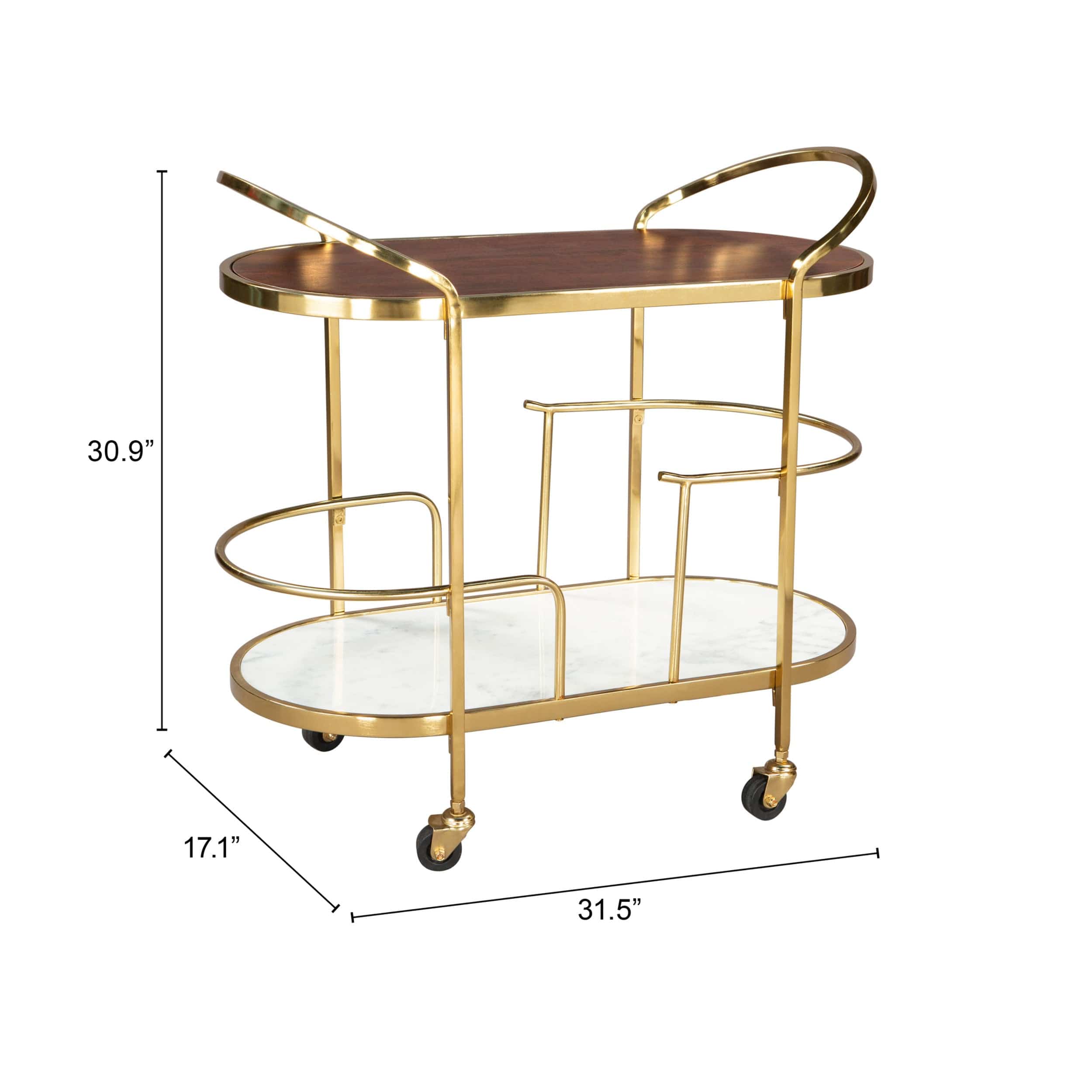 Antalya Bar Cart, Multicolor - Image 9