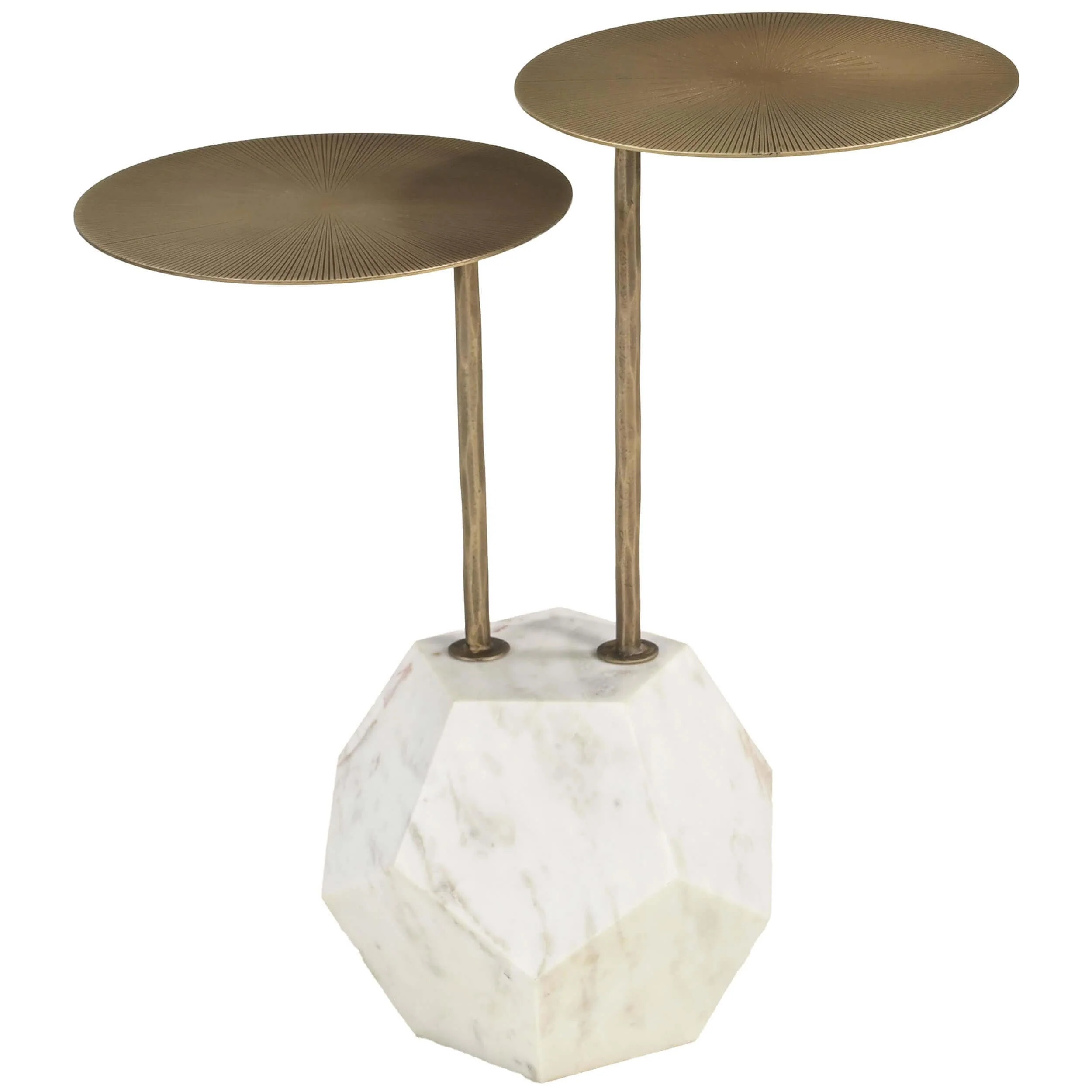 Anten Side Table, Brass