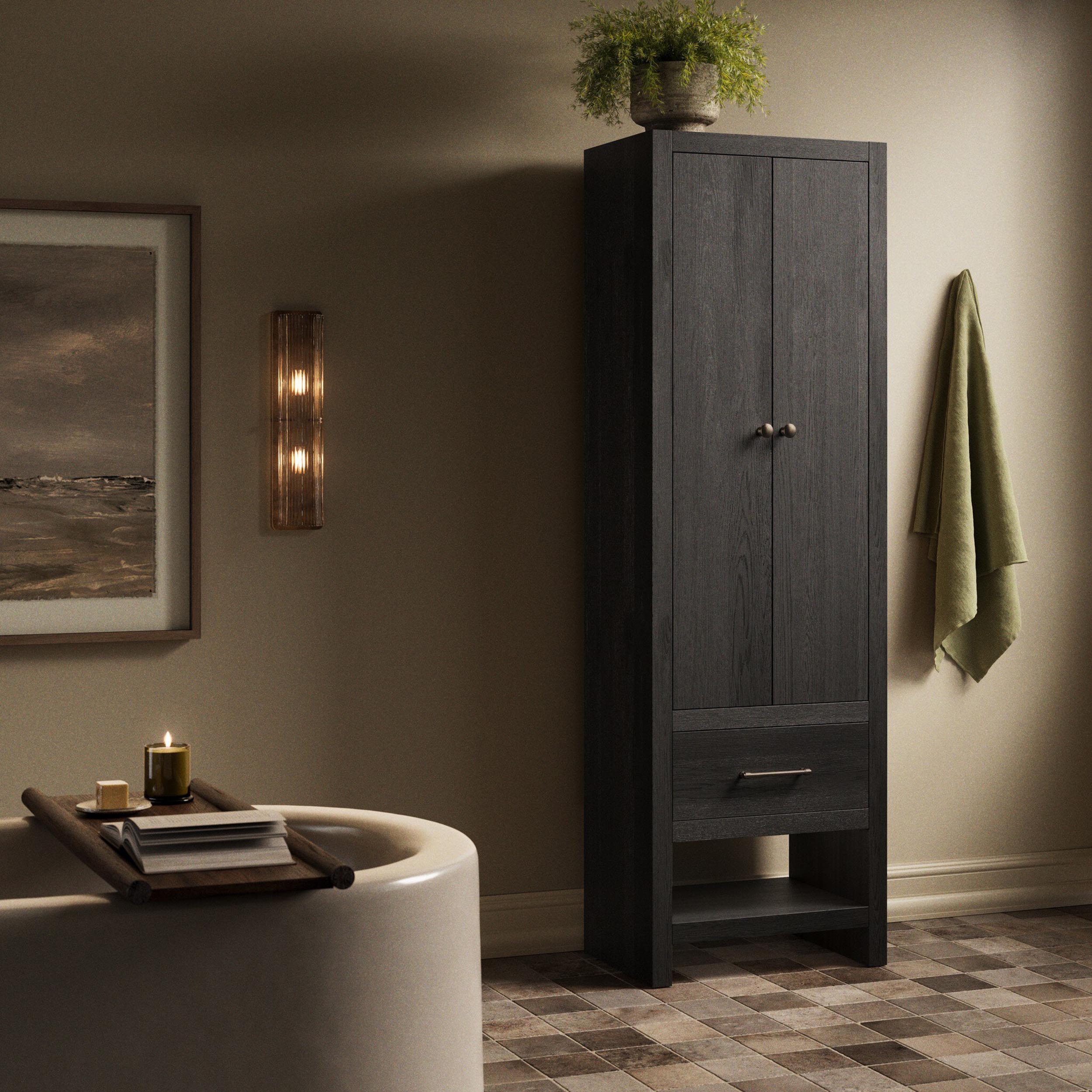 Anthem Bath Storage, Black Wash by Four Hands - Image 8
