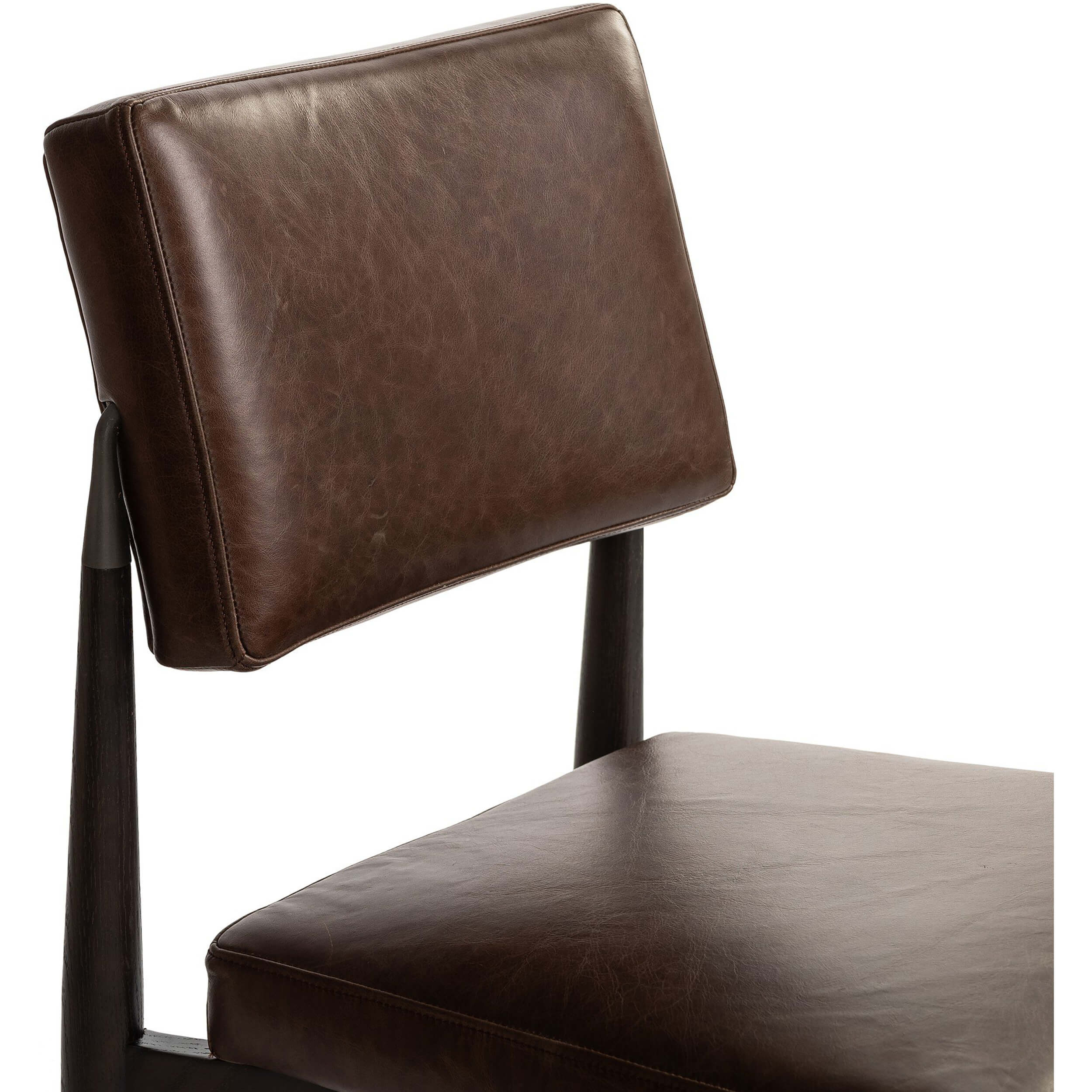 Anton Leather Dining Chair, Havana Brown, Set of 2 by Four Hands - Image 5