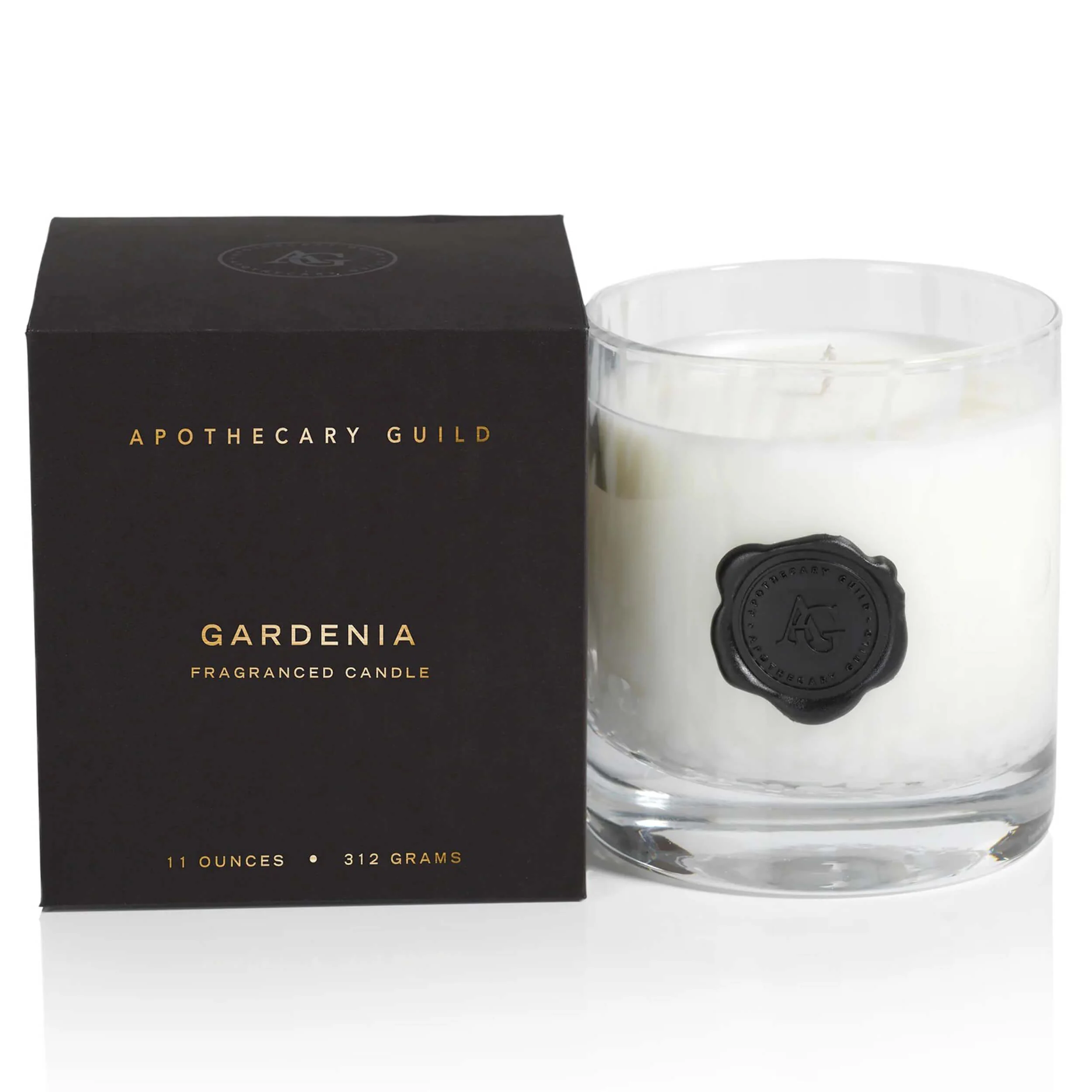 Apothecary Guild Opal Glass Small Candle Jar, Gardenia