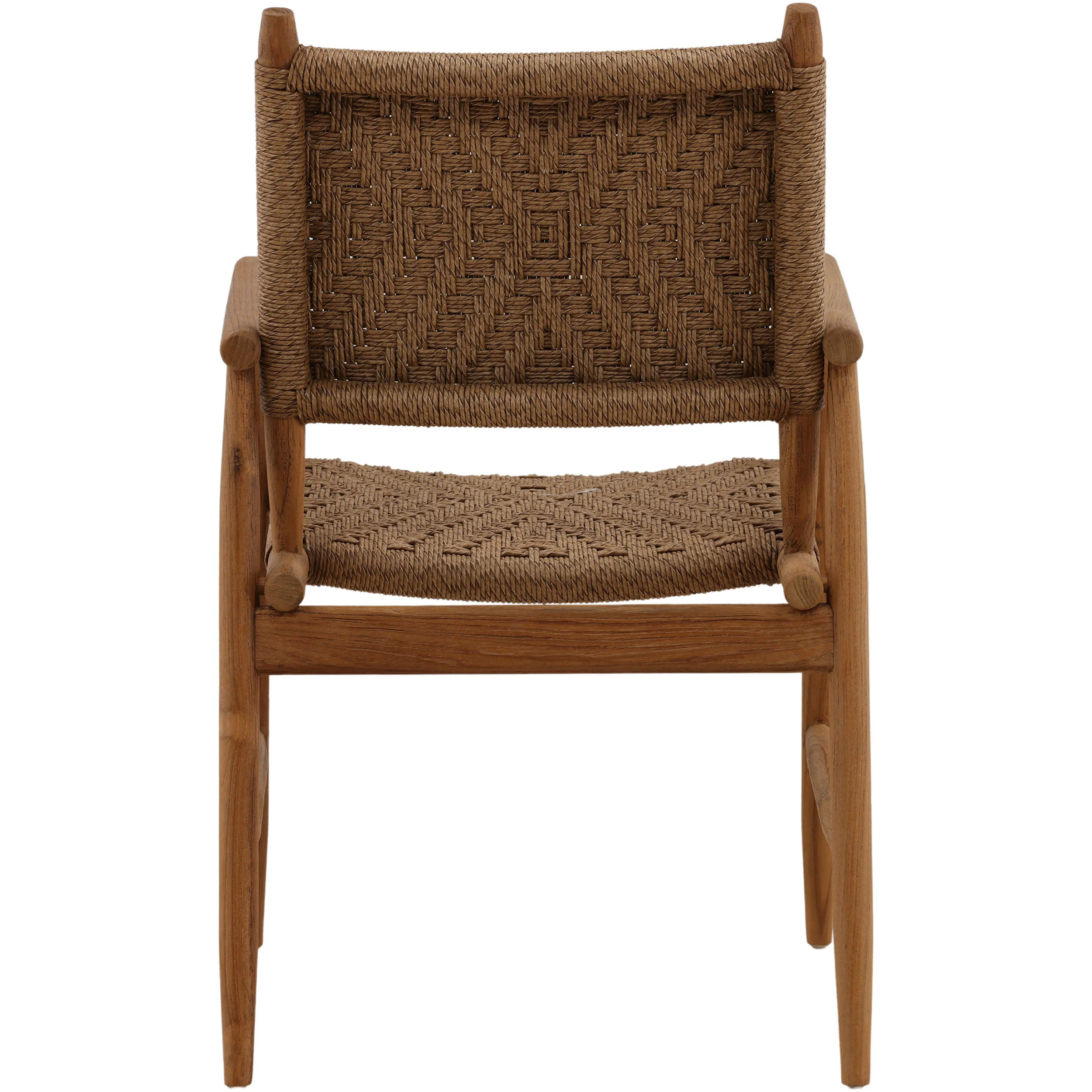 Araya Outdoor Dining Chair, Light Brown, Set of 2 - Image 4