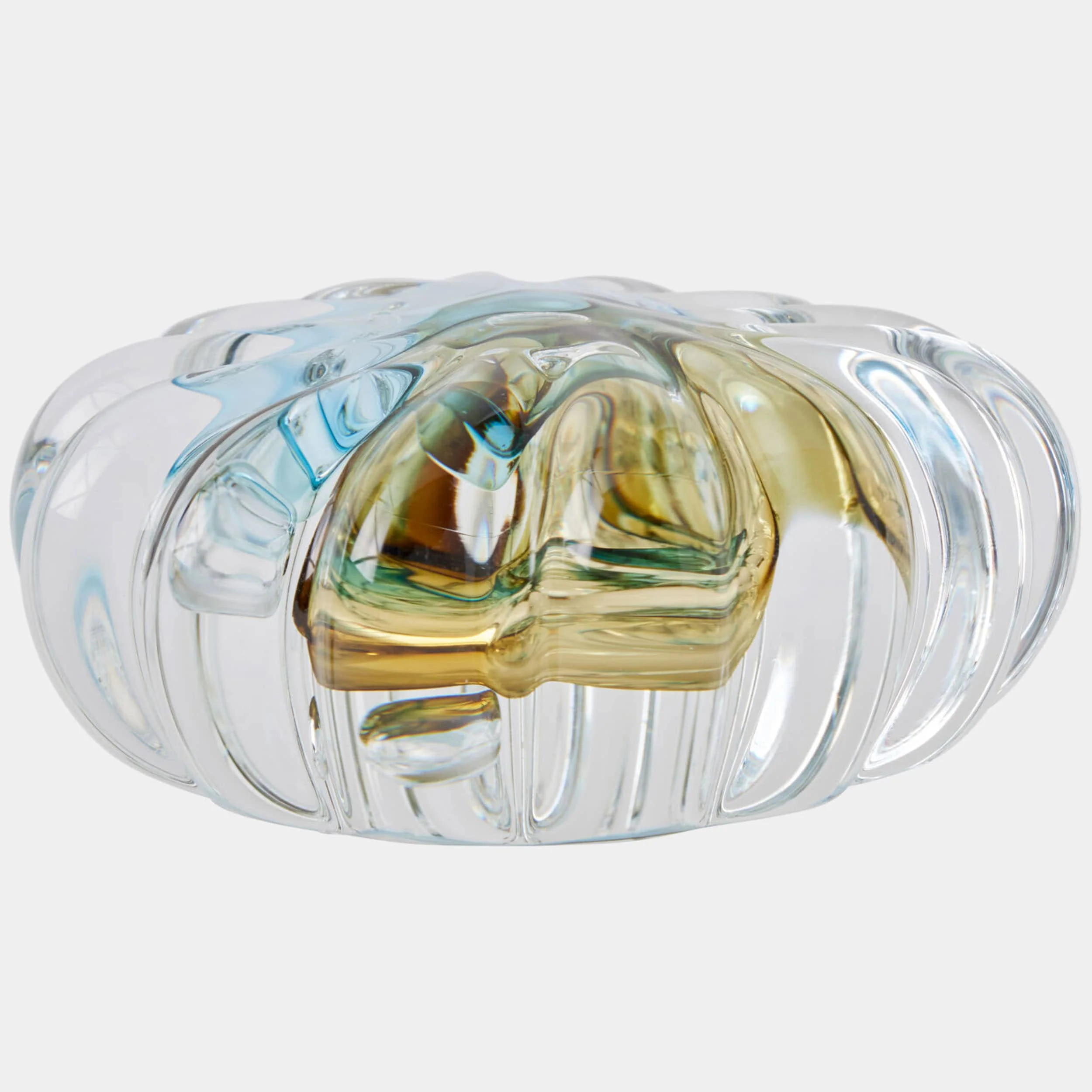 Anemone Ribbed Sculpture, Topaz/Blue - Image 4