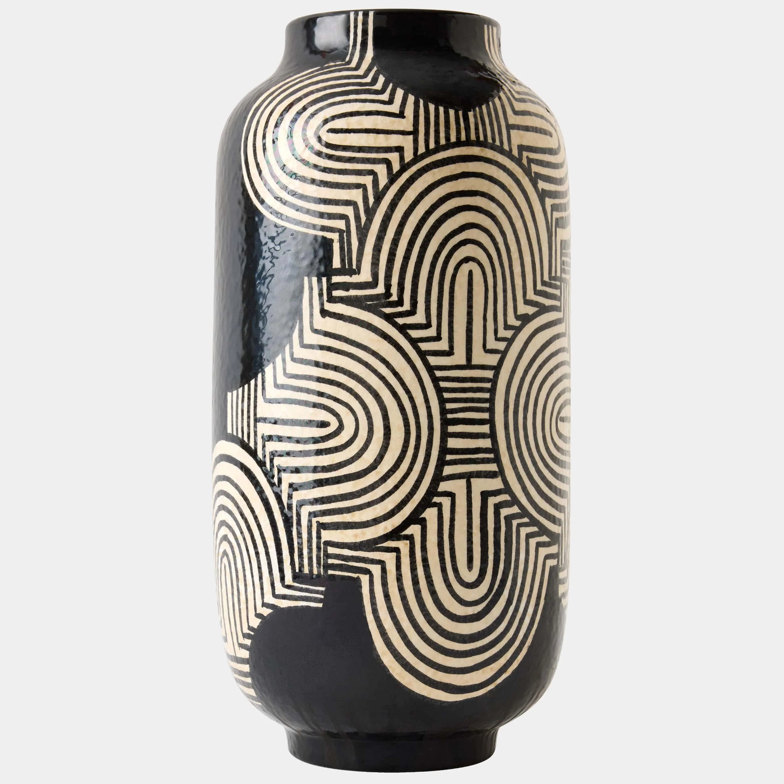 Arches Vase, Black/White - Image 3