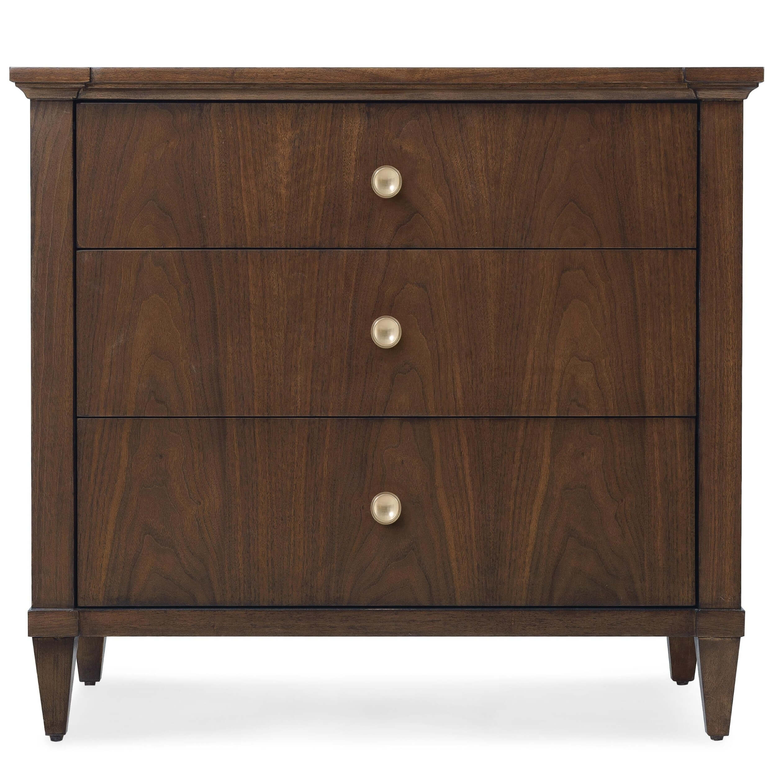 Archives 3 Drawer Nightstand, Classic Walnut - Image 2