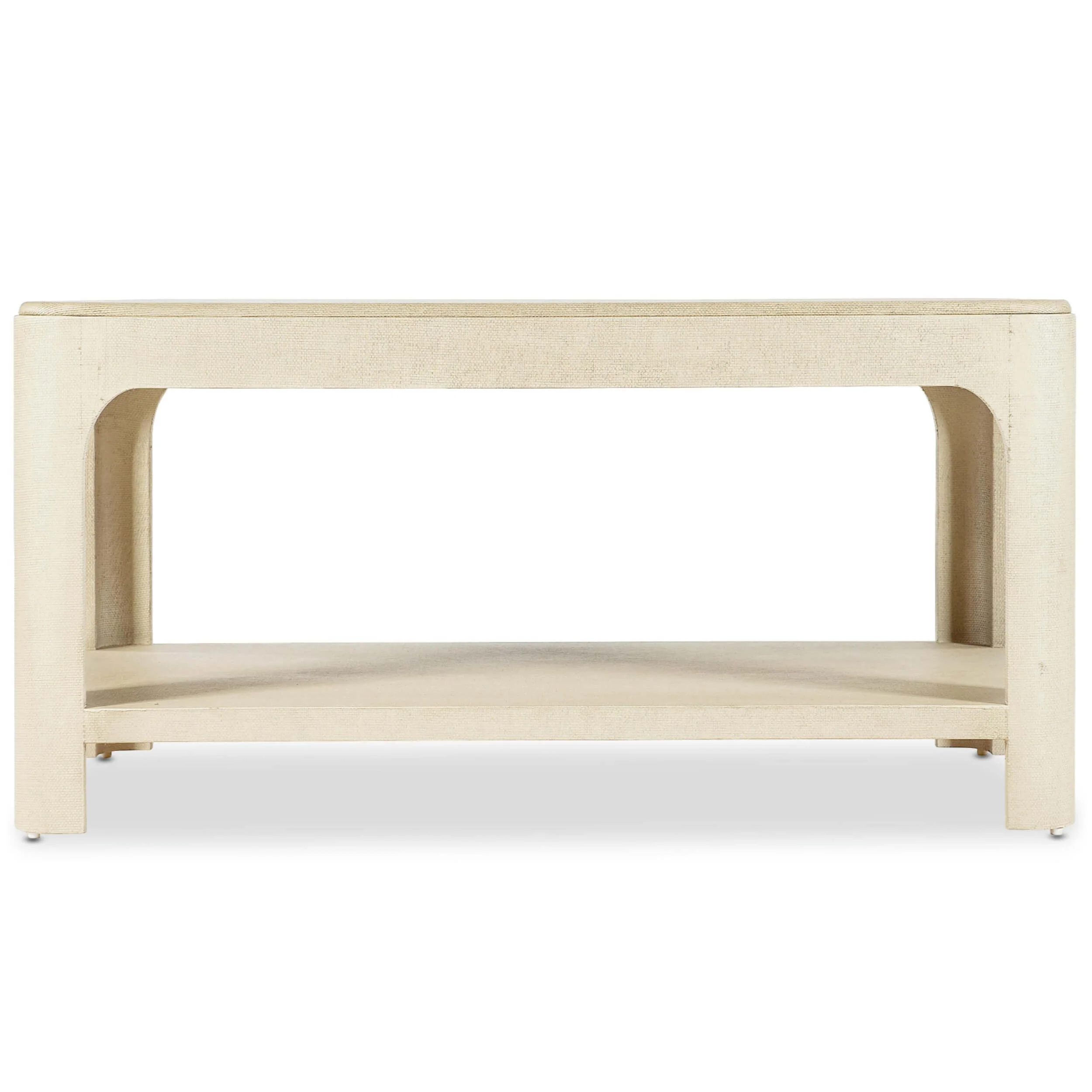 Archives Raffia Rectangular Cocktail Table, Flax - Image 2