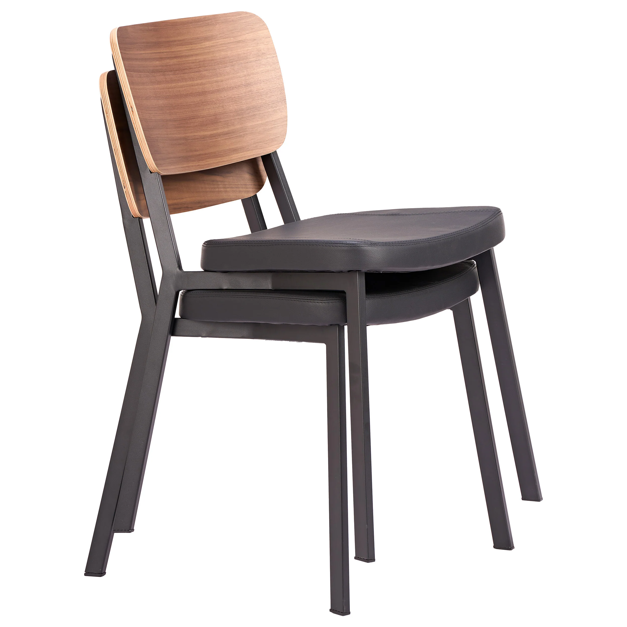 Ardenne Dining Chair, Black/Brown, Set of 2 - Image 6