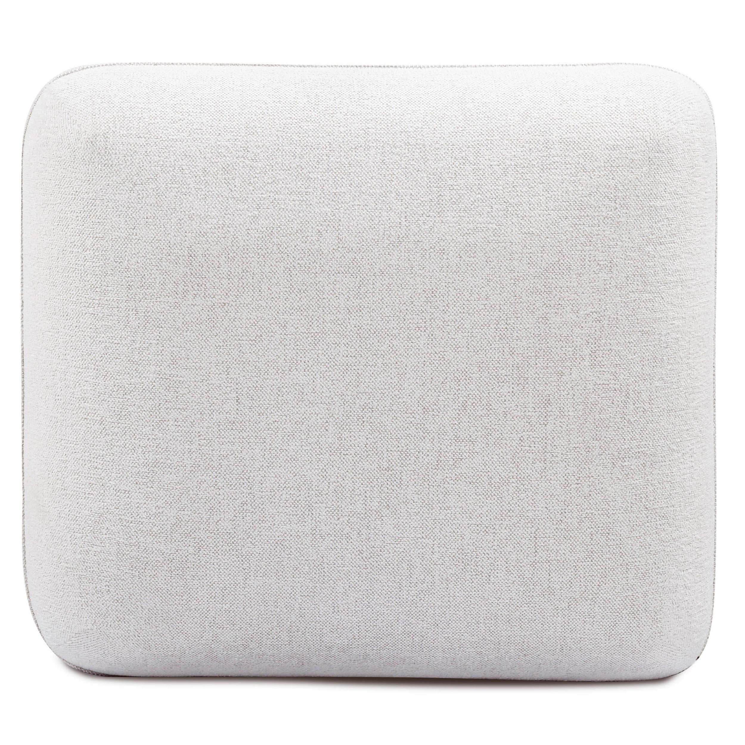 Arezza Ottoman, Stone White - Image 3