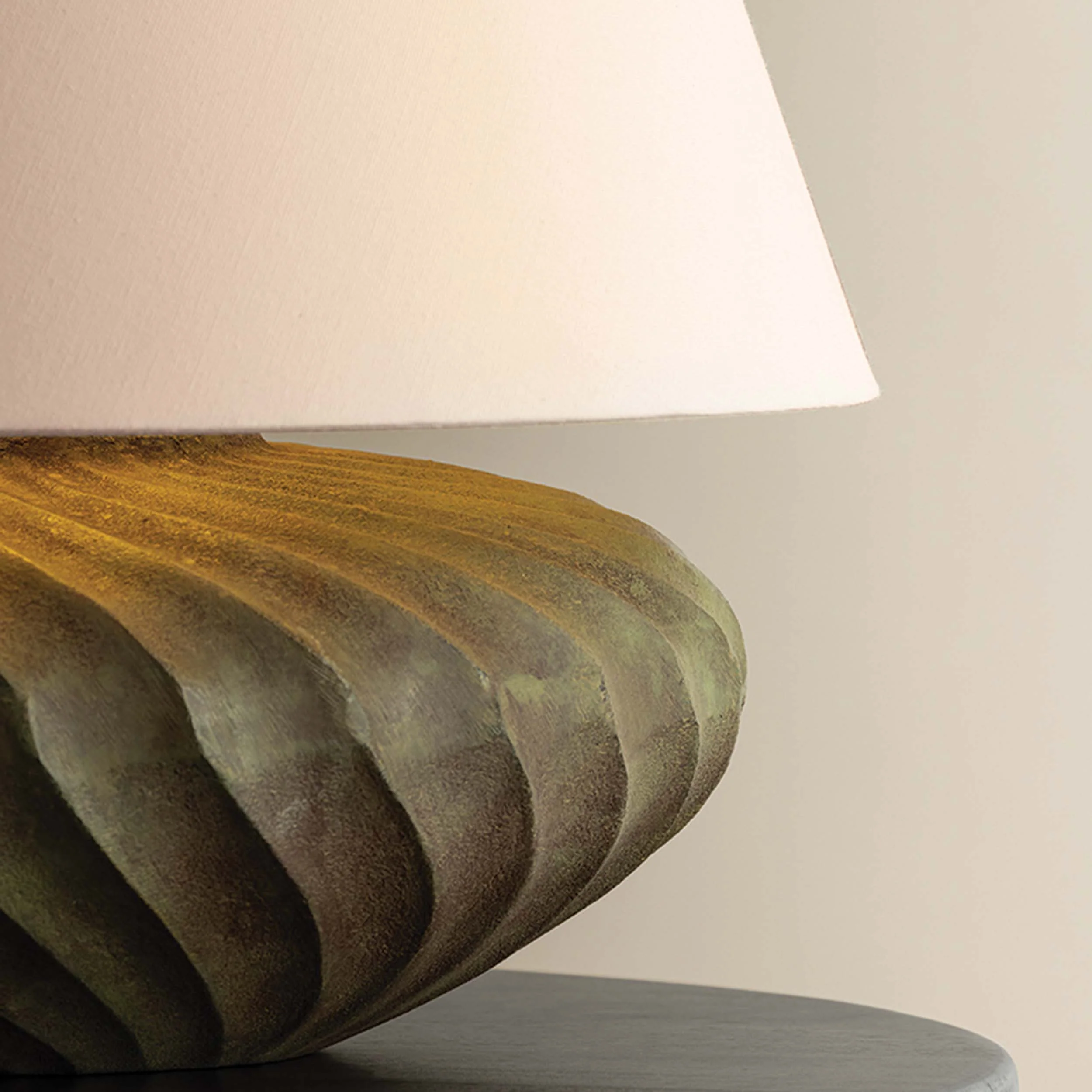 Arlin Short Table Lamp, Patina Brass - Image 2