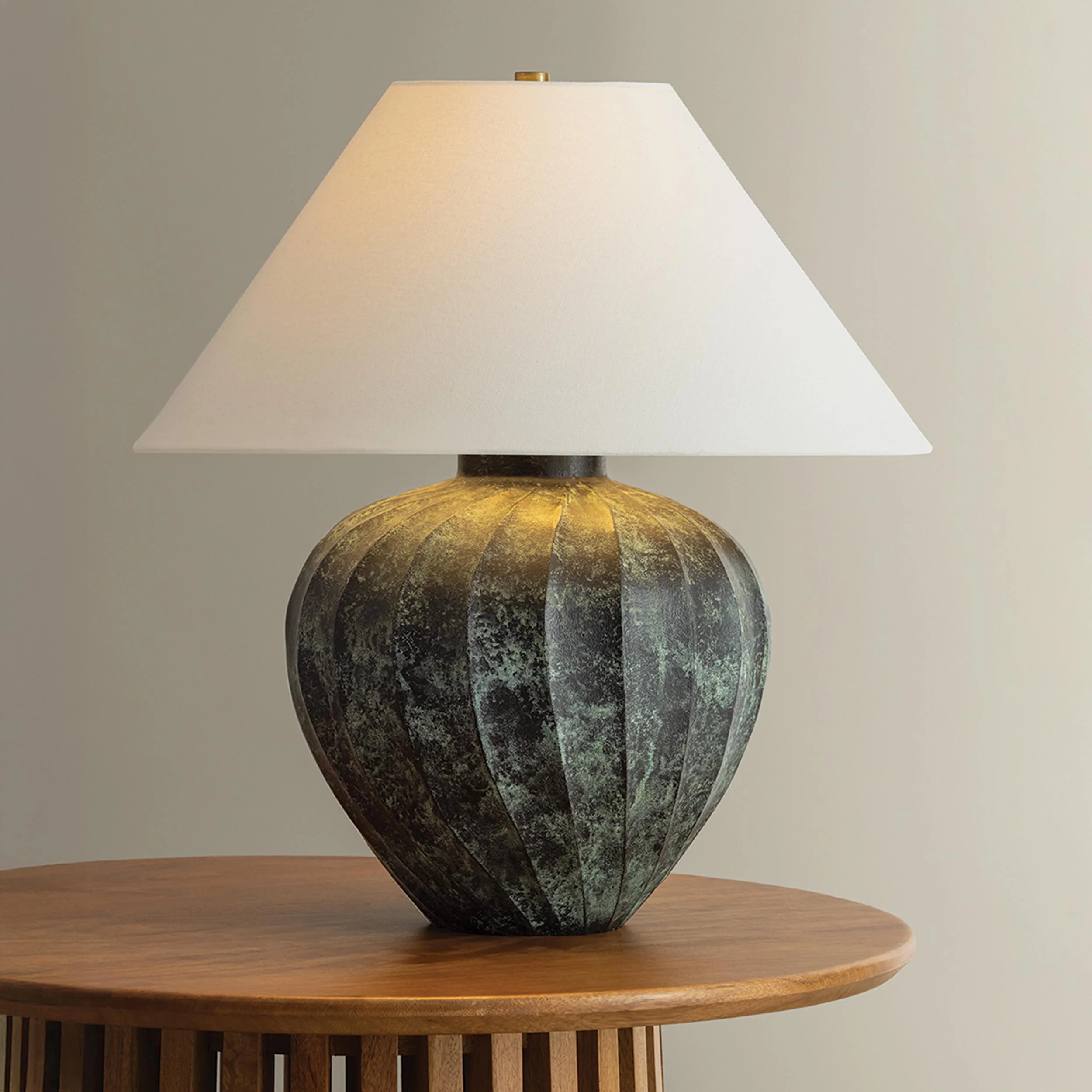 Arlin Table Lamp, Patina Brass - Image 3