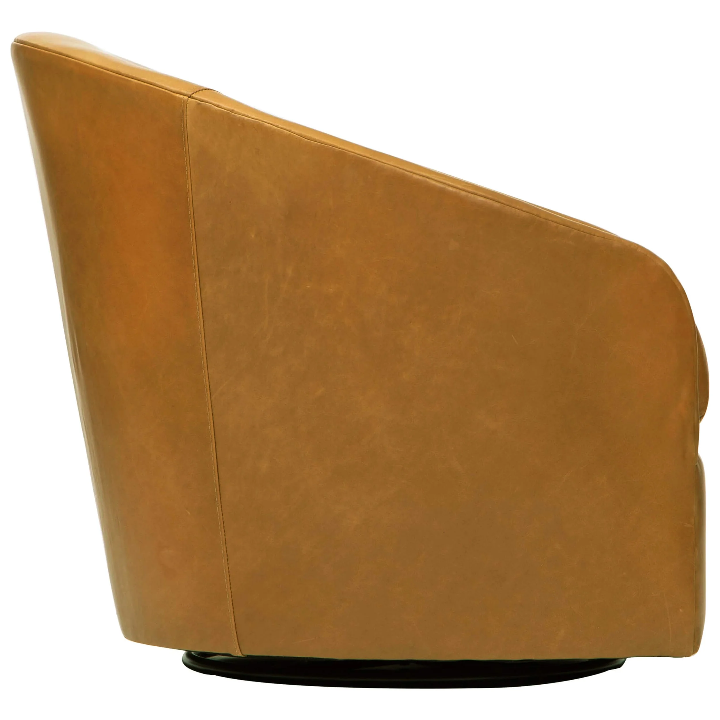Arlo Leather Swivel Chair, Libby Amaretto - Image 3