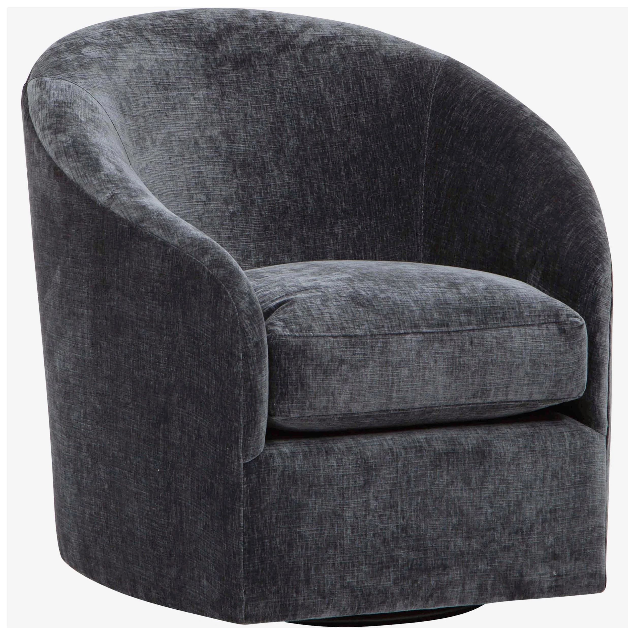 Arlo Swivel Chair, Vickie Charcoal