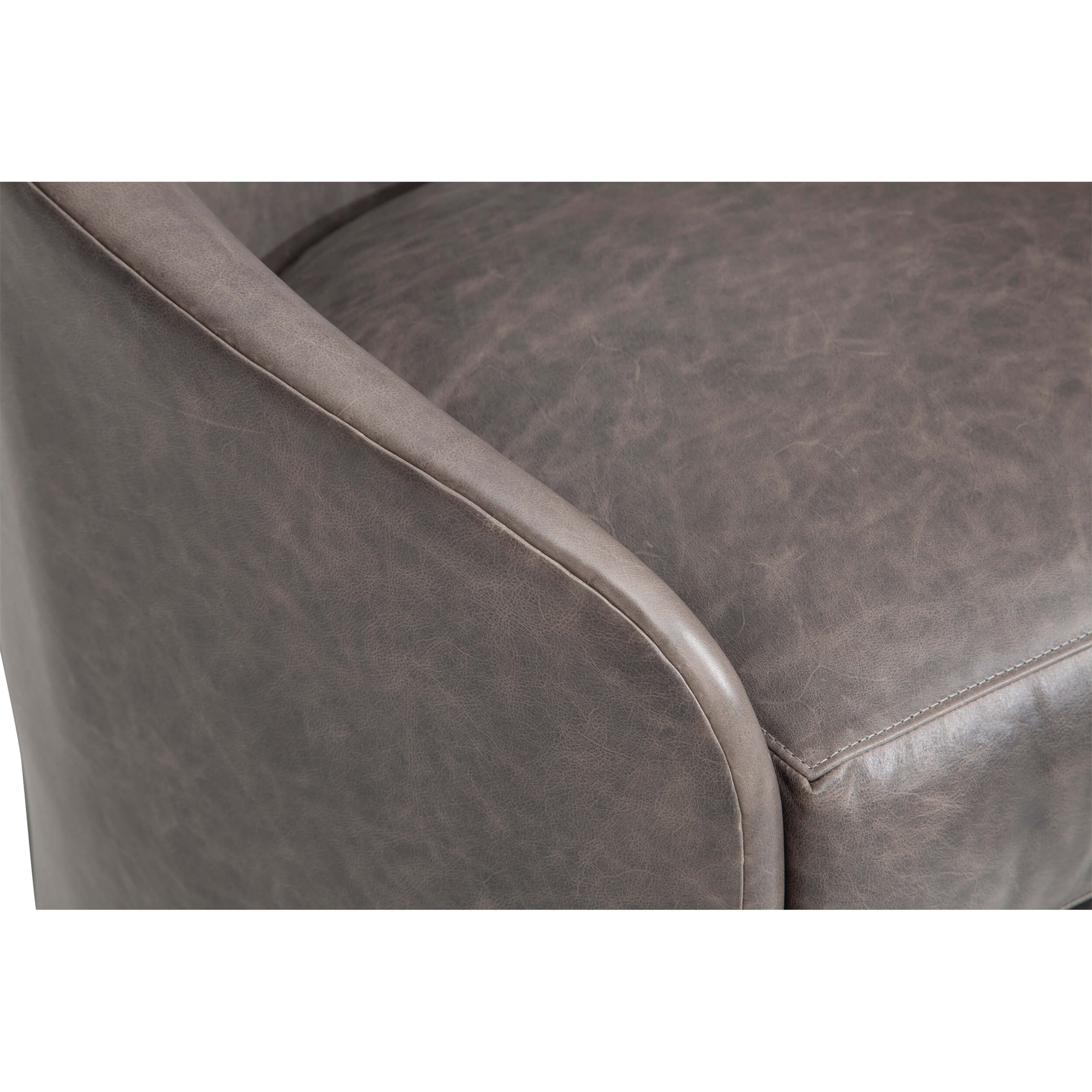 Arlo Leather Swivel Chair, Laguna Dove - Image 4