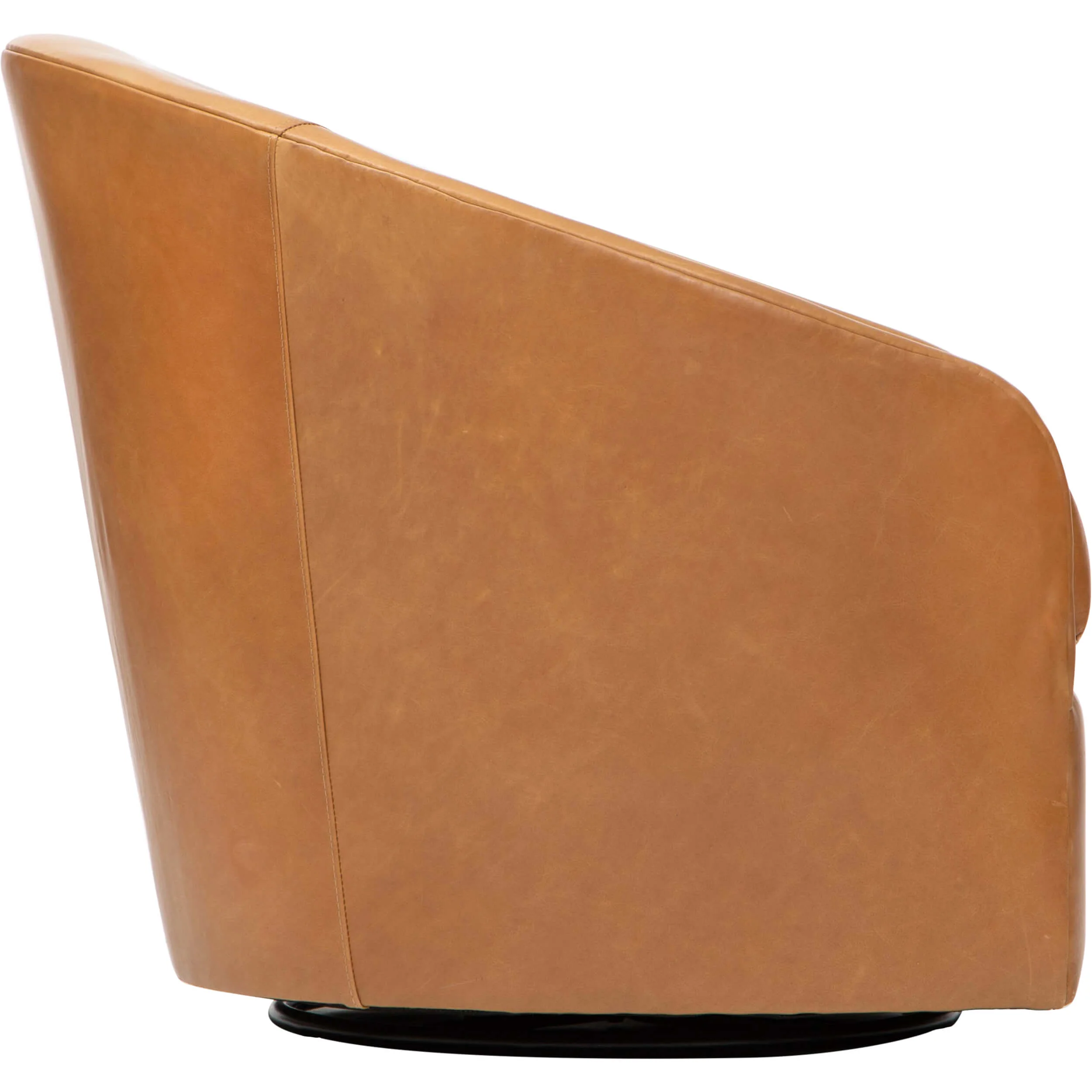 Arlo Leather Swivel Chair, Libby Camel - Image 3