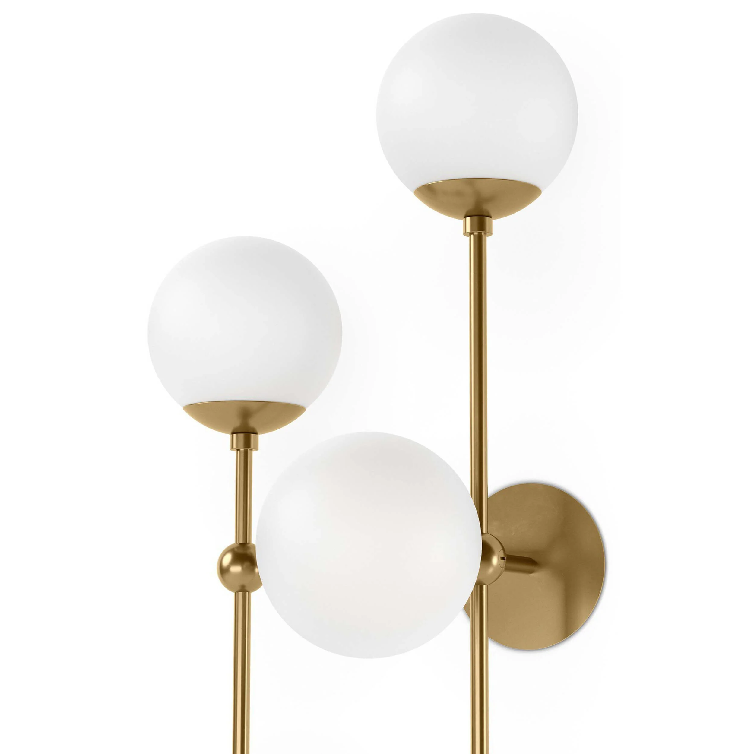 Armstrong 4 L Sconce, Burnished Brass / Opal by Four Hands - Image 5