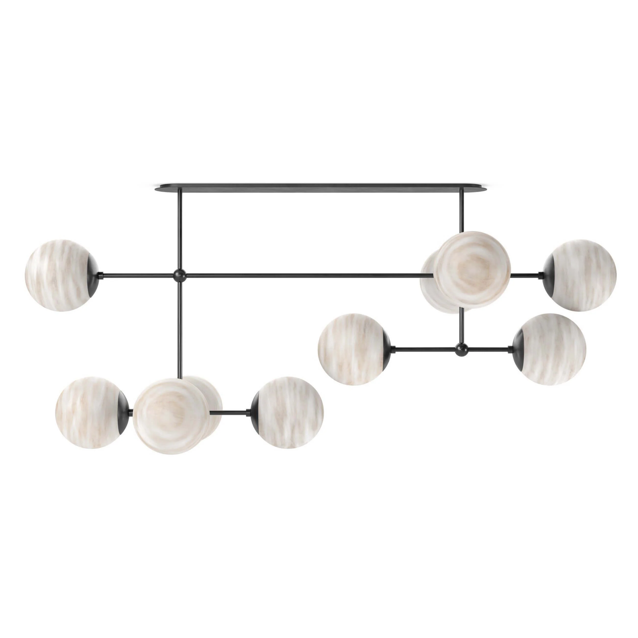 Armstrong Linear Chandelier, Black Gunmetal by Four Hands - Image 2