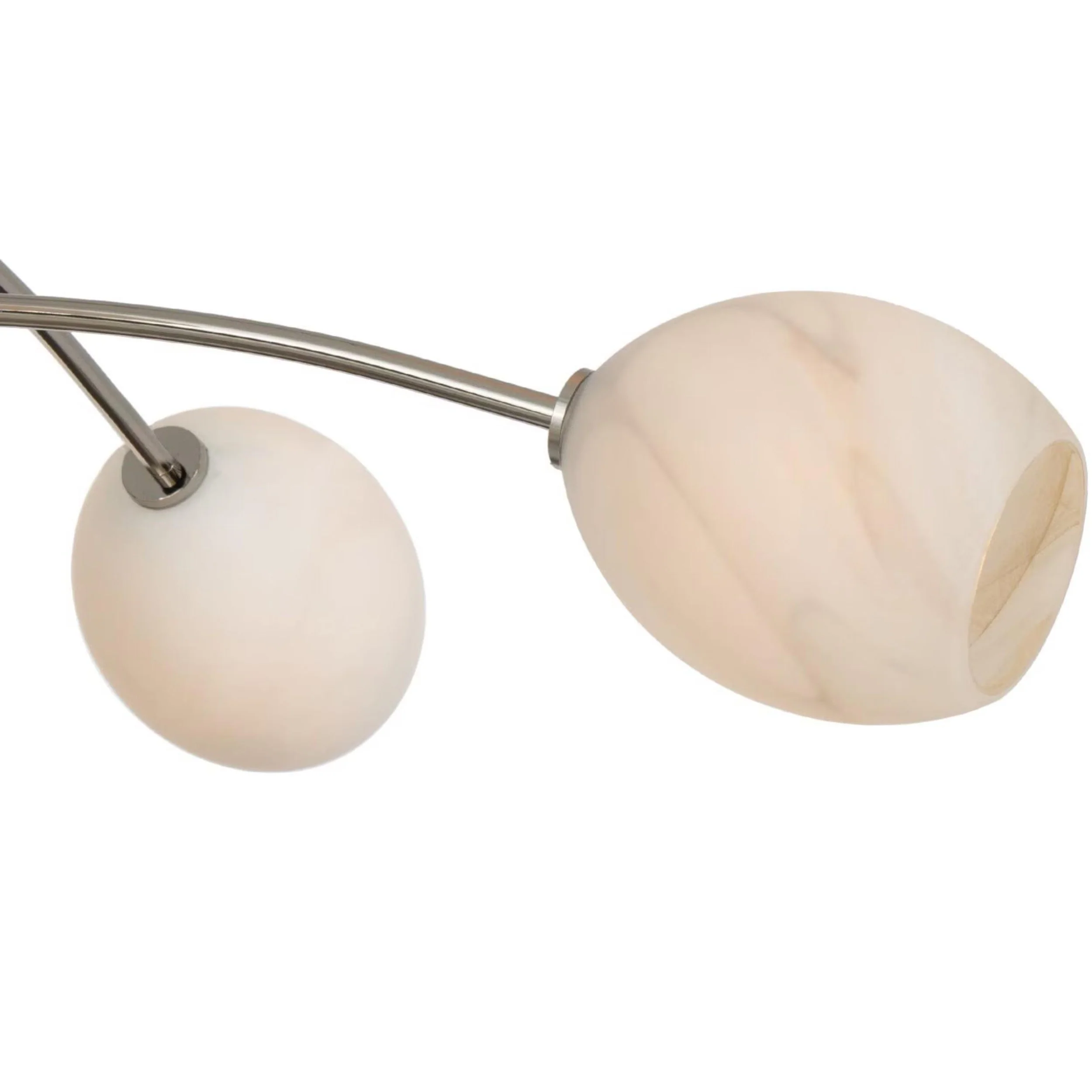 Artemis Chandelier, Polished Nickel/Alabaster - Image 4