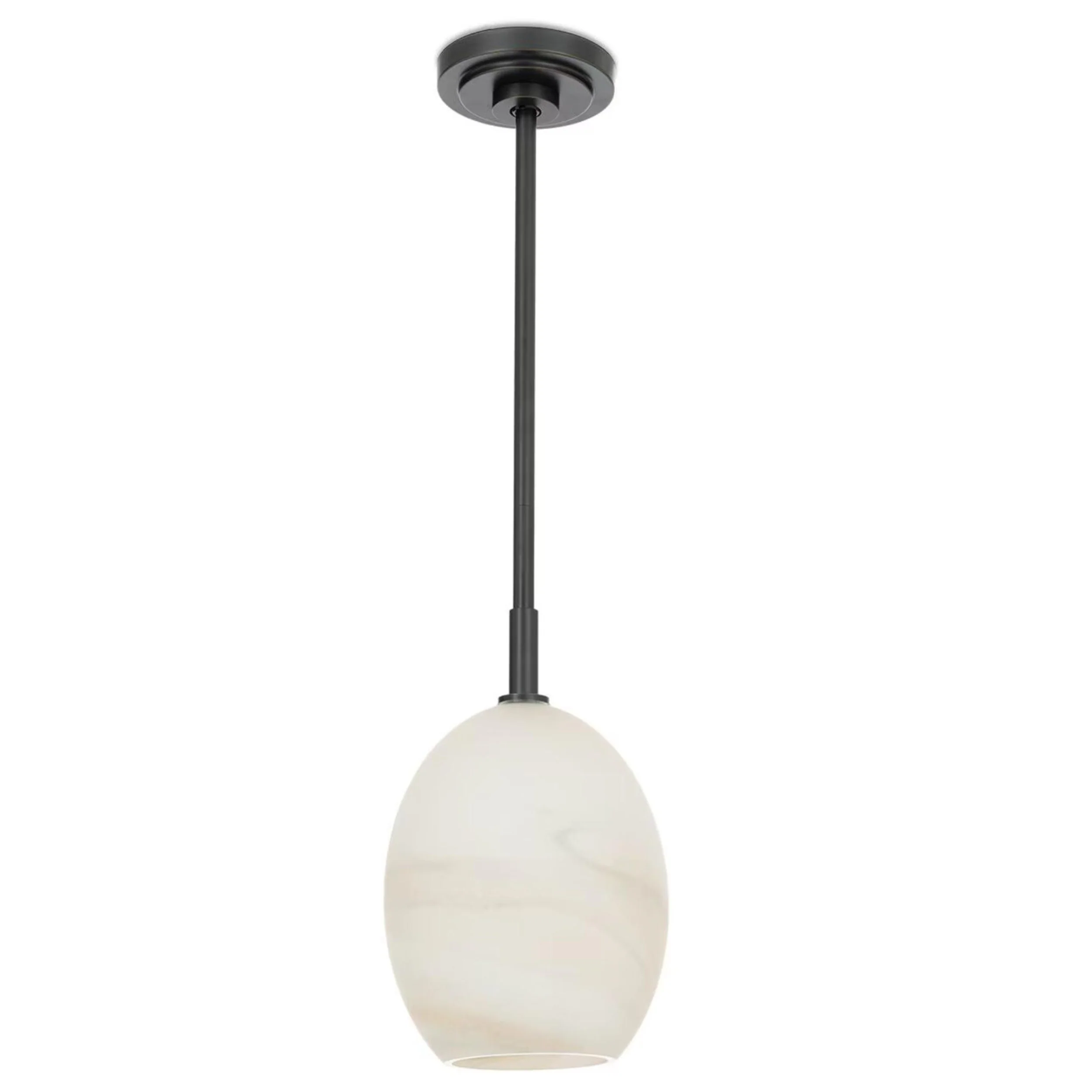 Artemis Single Pendant, Oil Rubbed Bronze/Alabaster