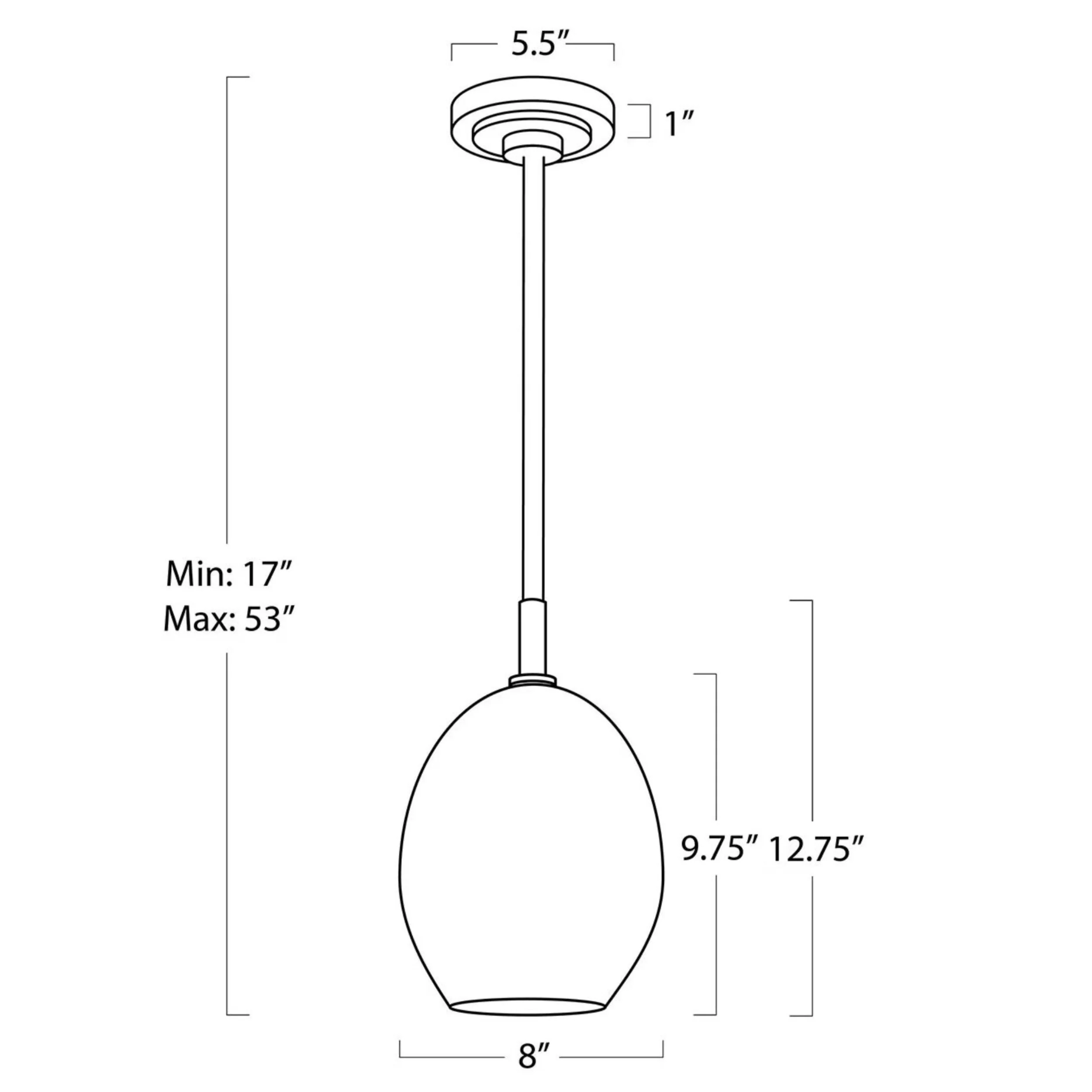 Artemis Single Pendant, Polished Nickel/Alabaster - Image 5