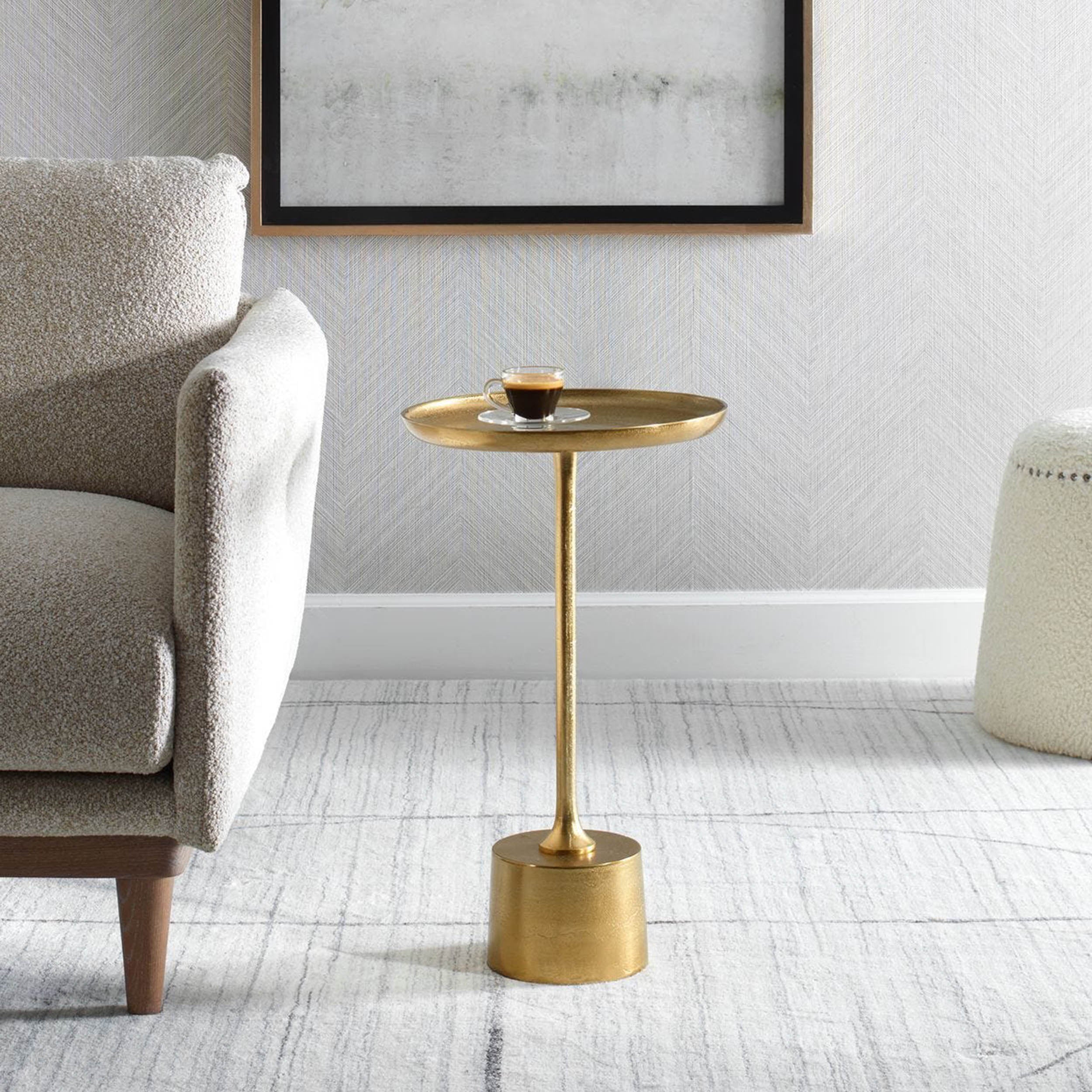 Arti Accent Table, Antique Brass - Image 3