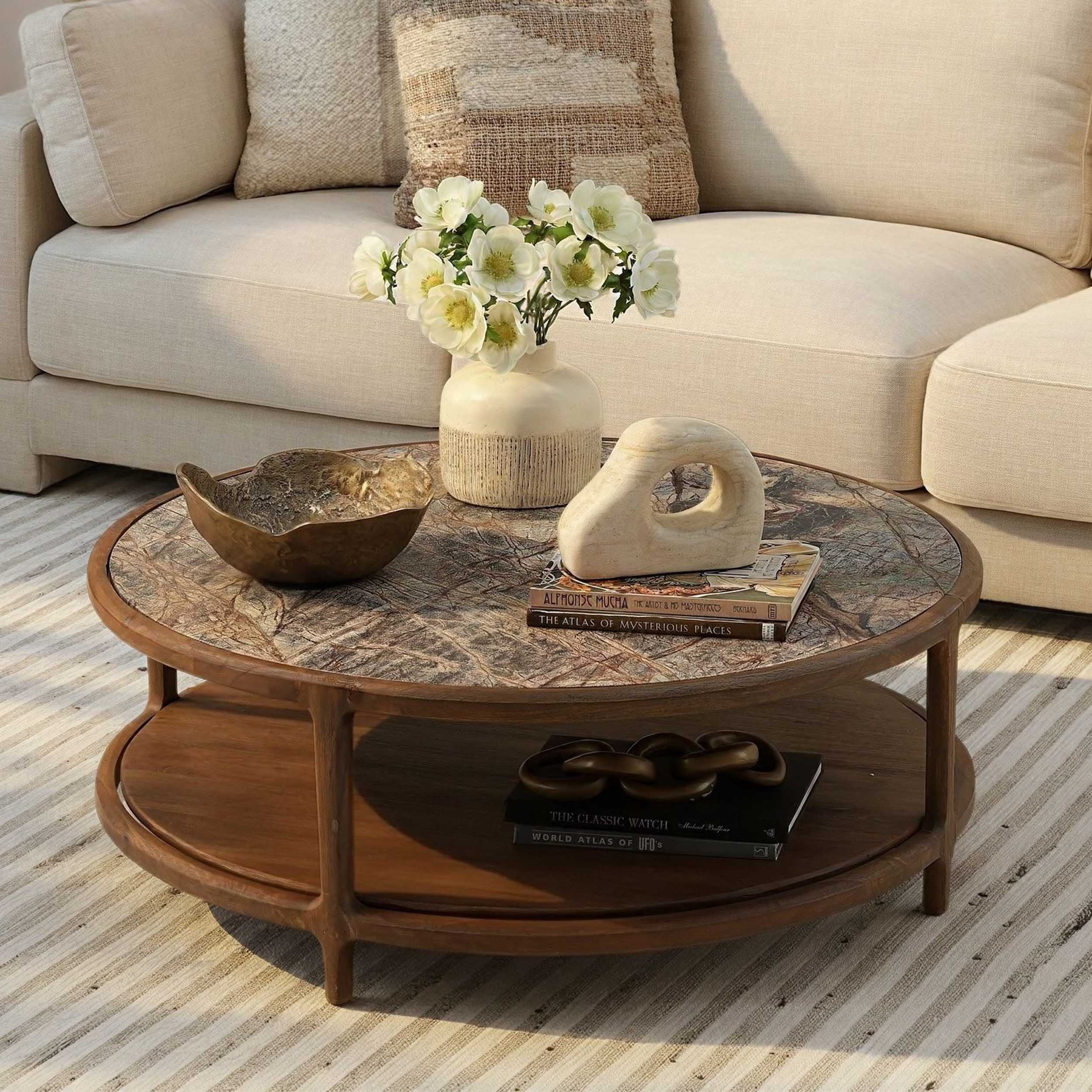 Aruna Coffee Table, Dark Brown - Image 6